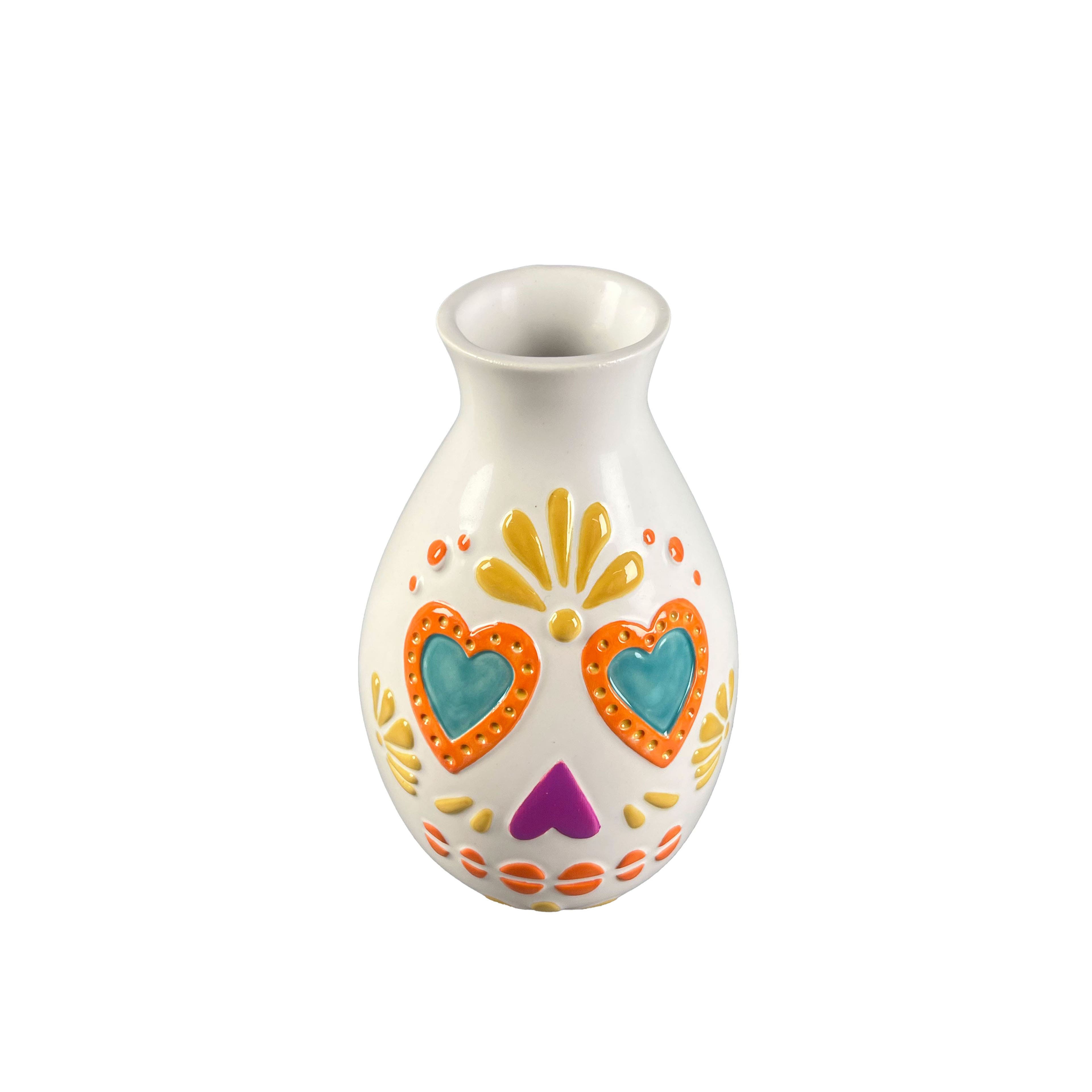 7.25&#x22; Day of the Dead Ceramic Vase by Ashland&#xAE;