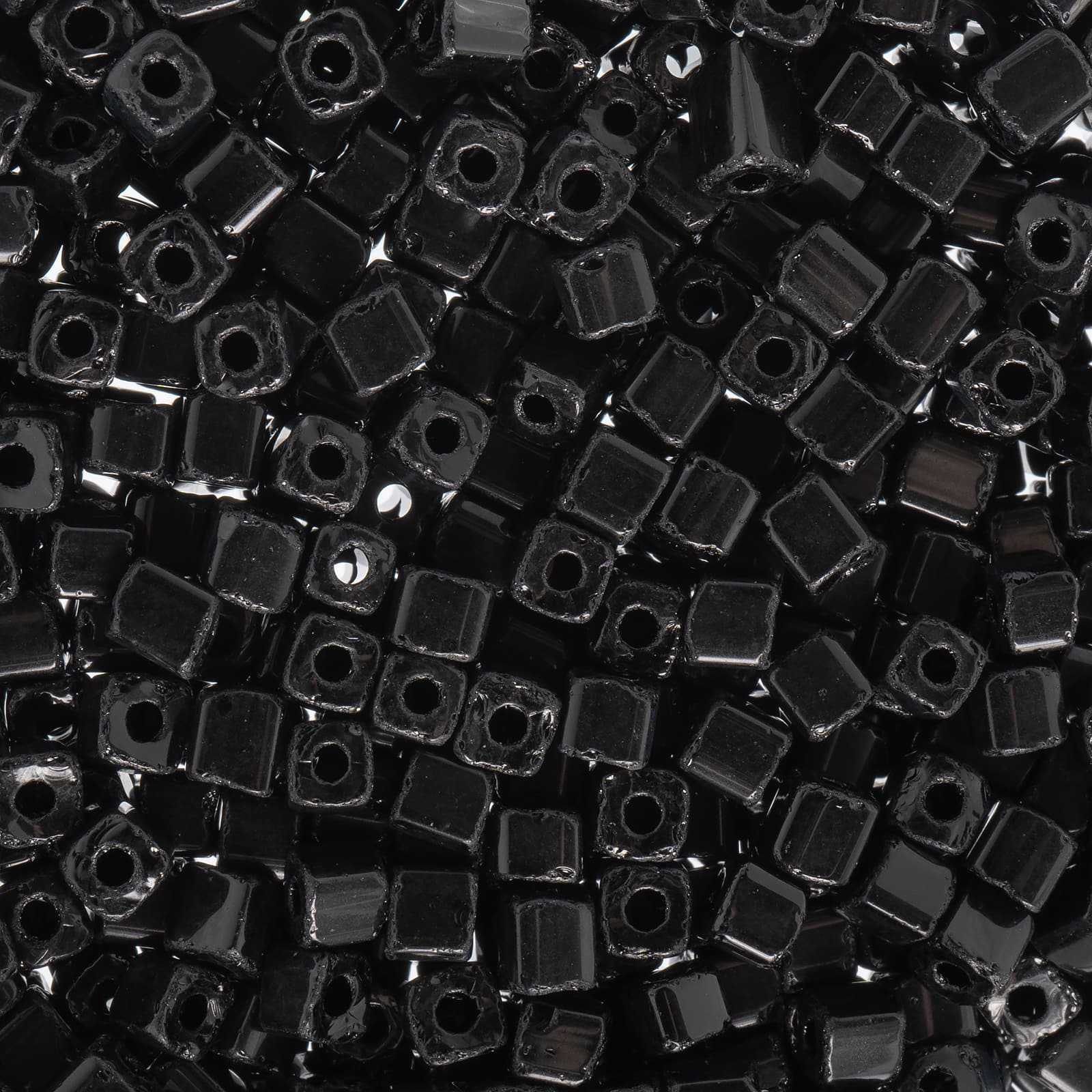 John Bead 3.4mm Czech Glass Cube Seed Beads, 22g