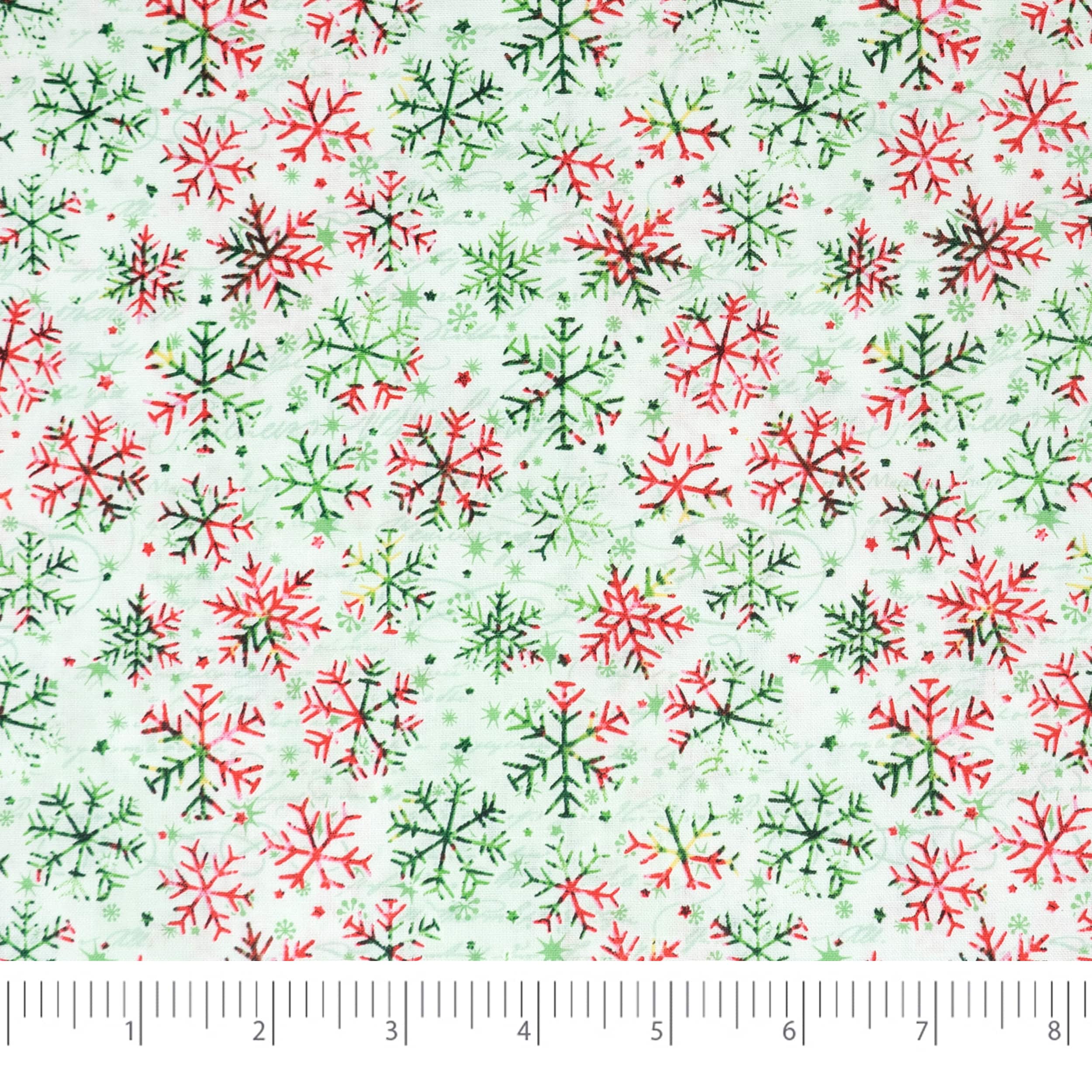 SINGER Christmas Holiday Snowflakes White Cotton Fabric