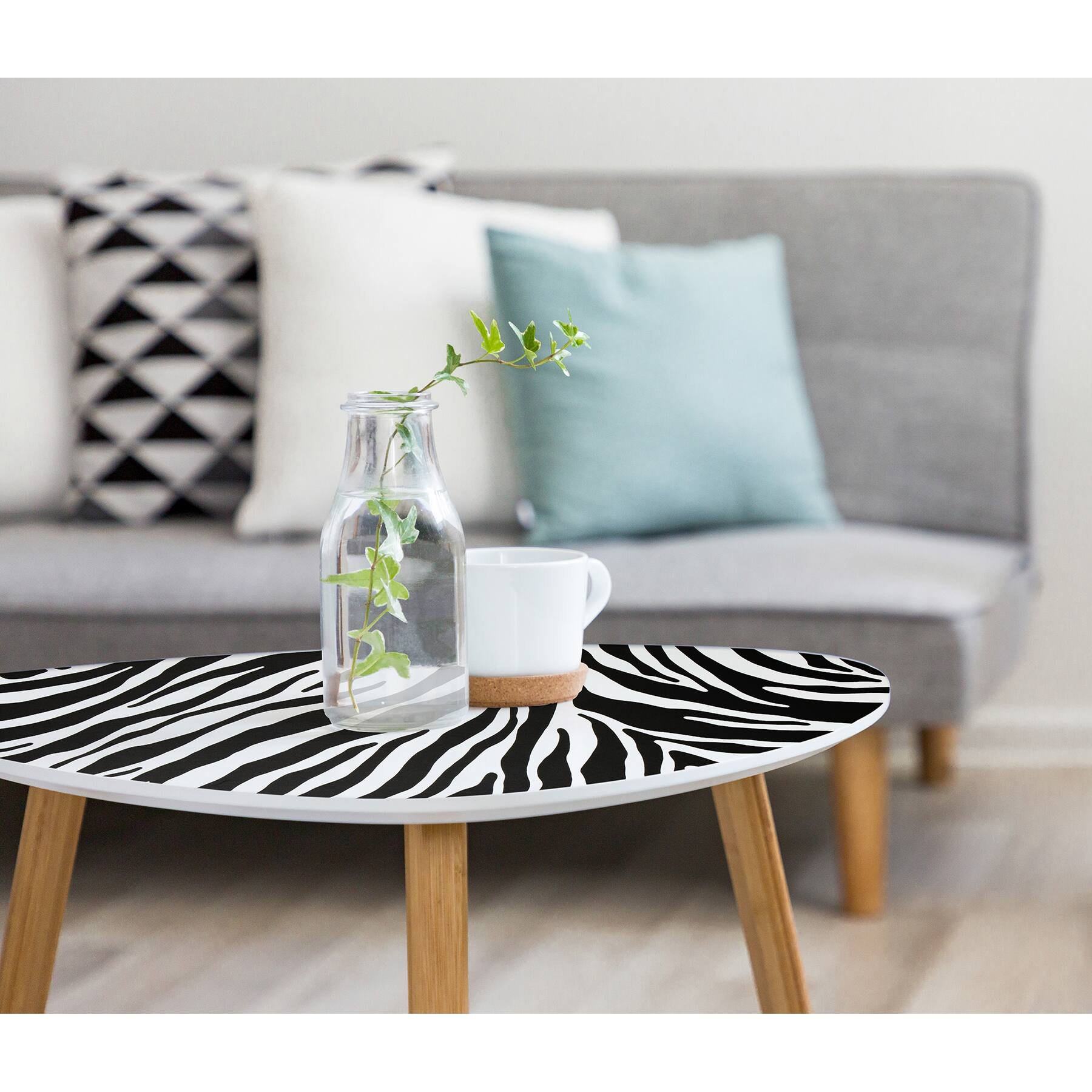 Fablon Zebra Adhesive Film, 2ct.