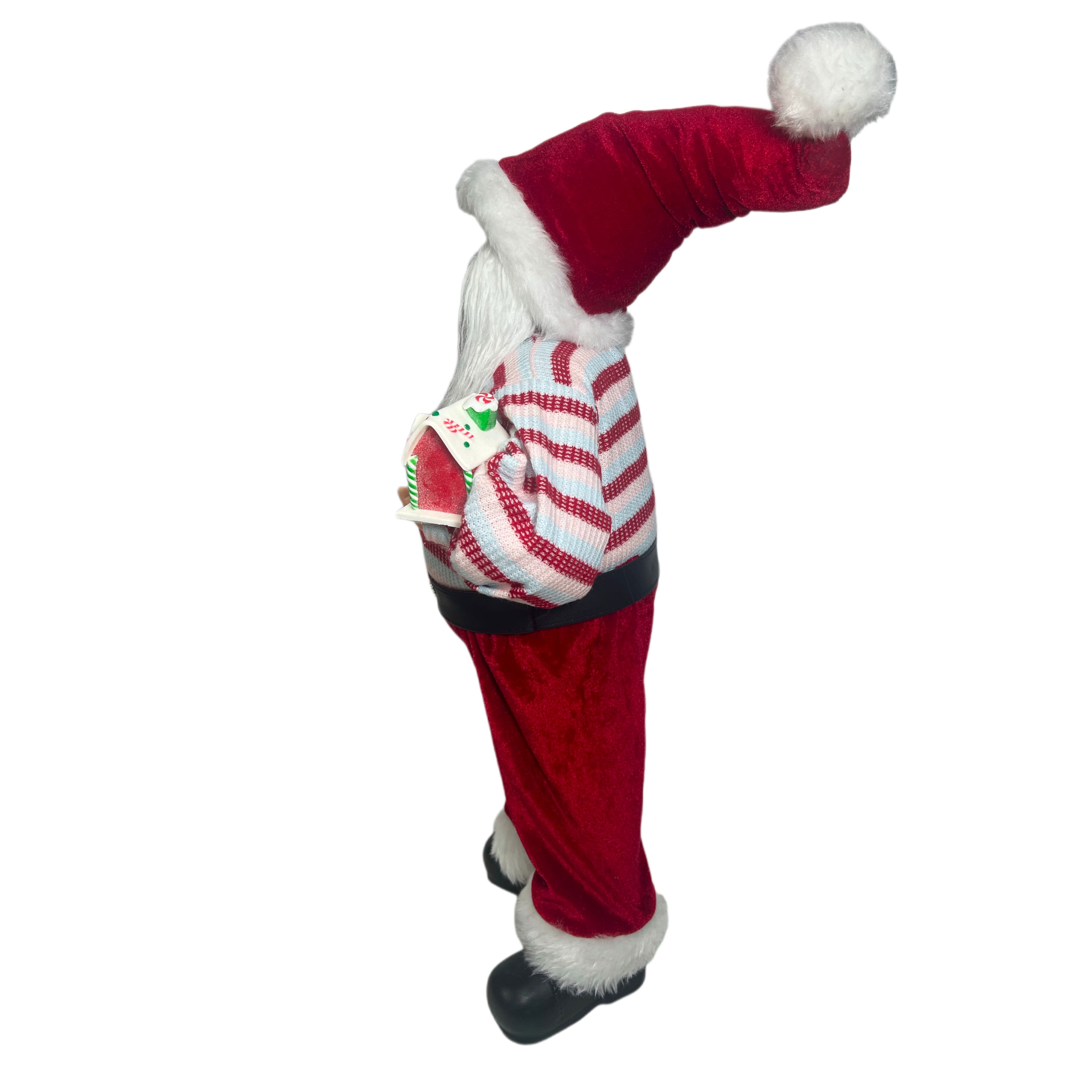 24&#x22; Santa in Striped Shirt with Gifts Tabletop Accent by Ashland&#xAE;