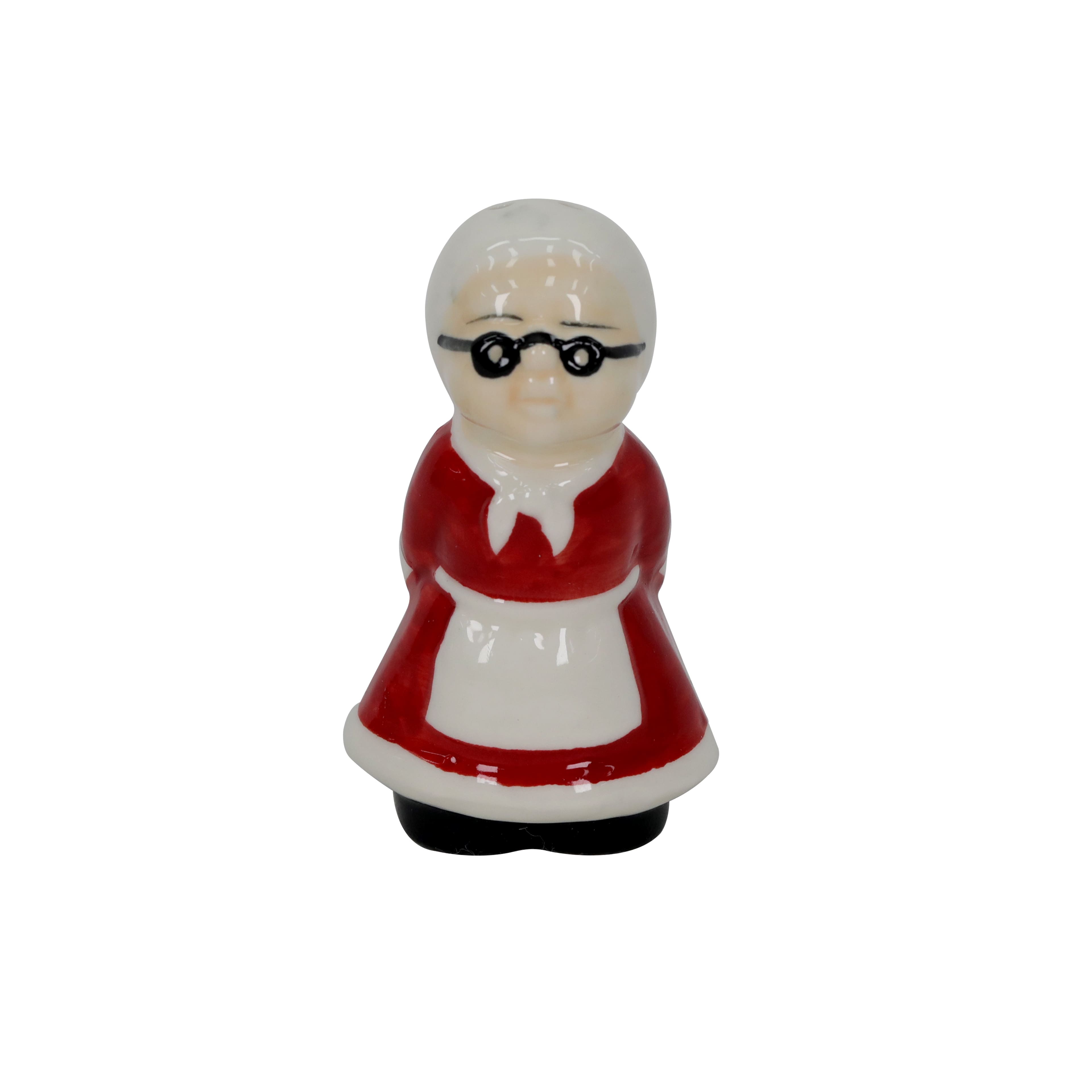 Santa &#x26; Mrs. Claus Ceramic Salt &#x26; Pepper Shaker Set by Celebrate It&#x2122;