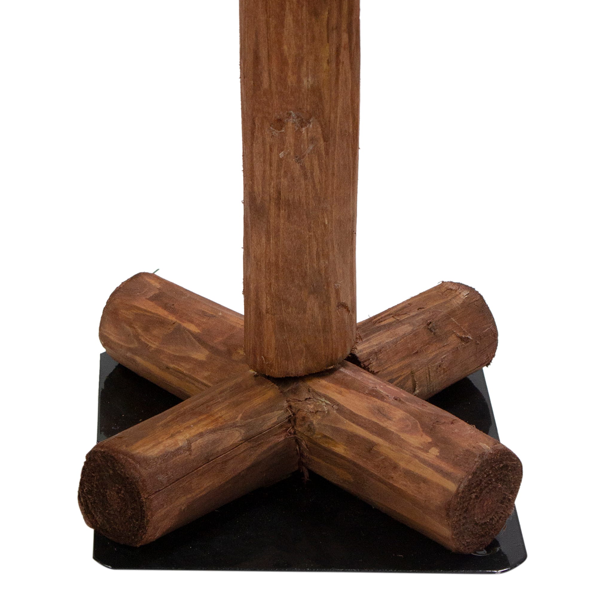 3 Pack Pre-Lit Woodland Alpine Artificial Christmas Trees, Multicolor Lights