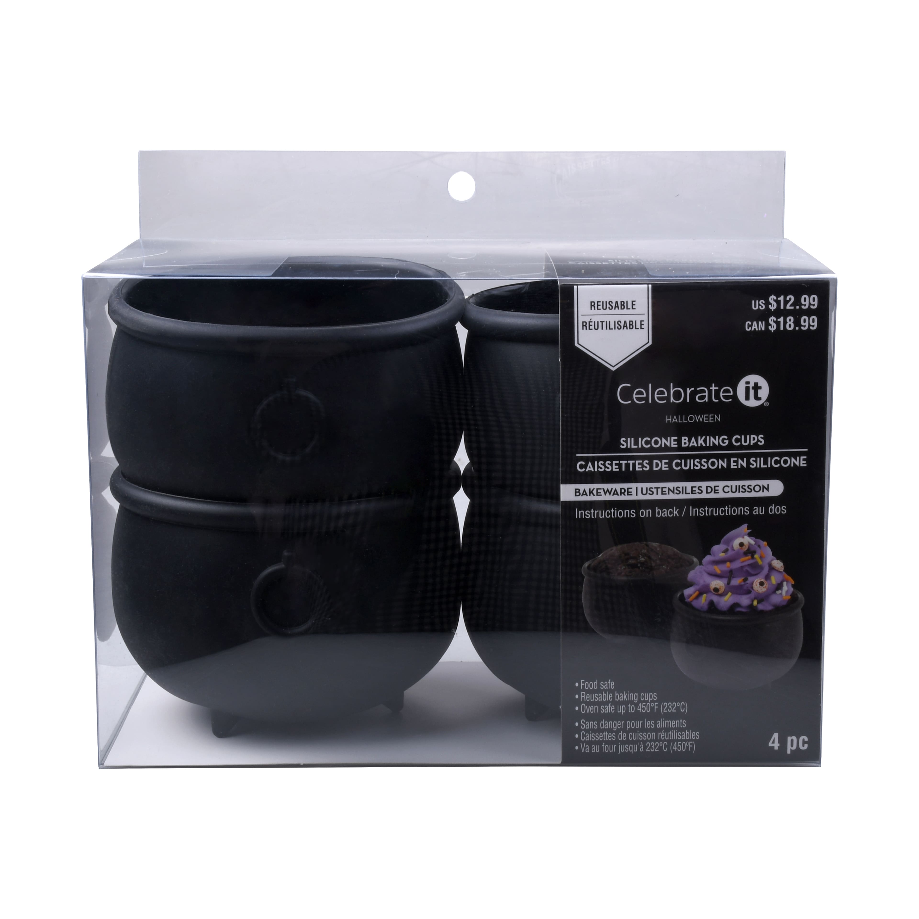 Cauldron Silicone Baking Cups by Celebrate It&#xAE;, 4ct.