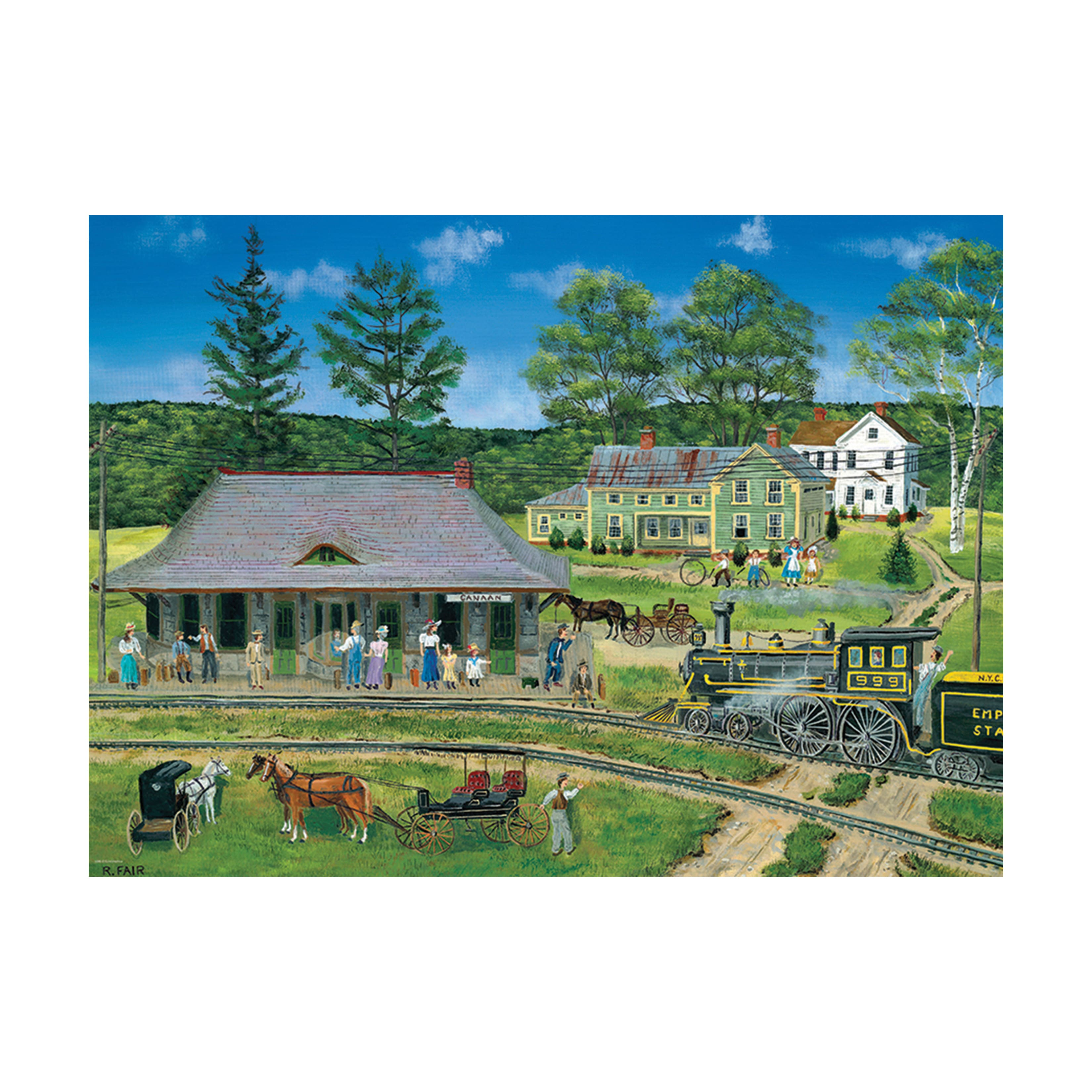 Canaan Station by Bob Fair Family 300 Piece Puzzle