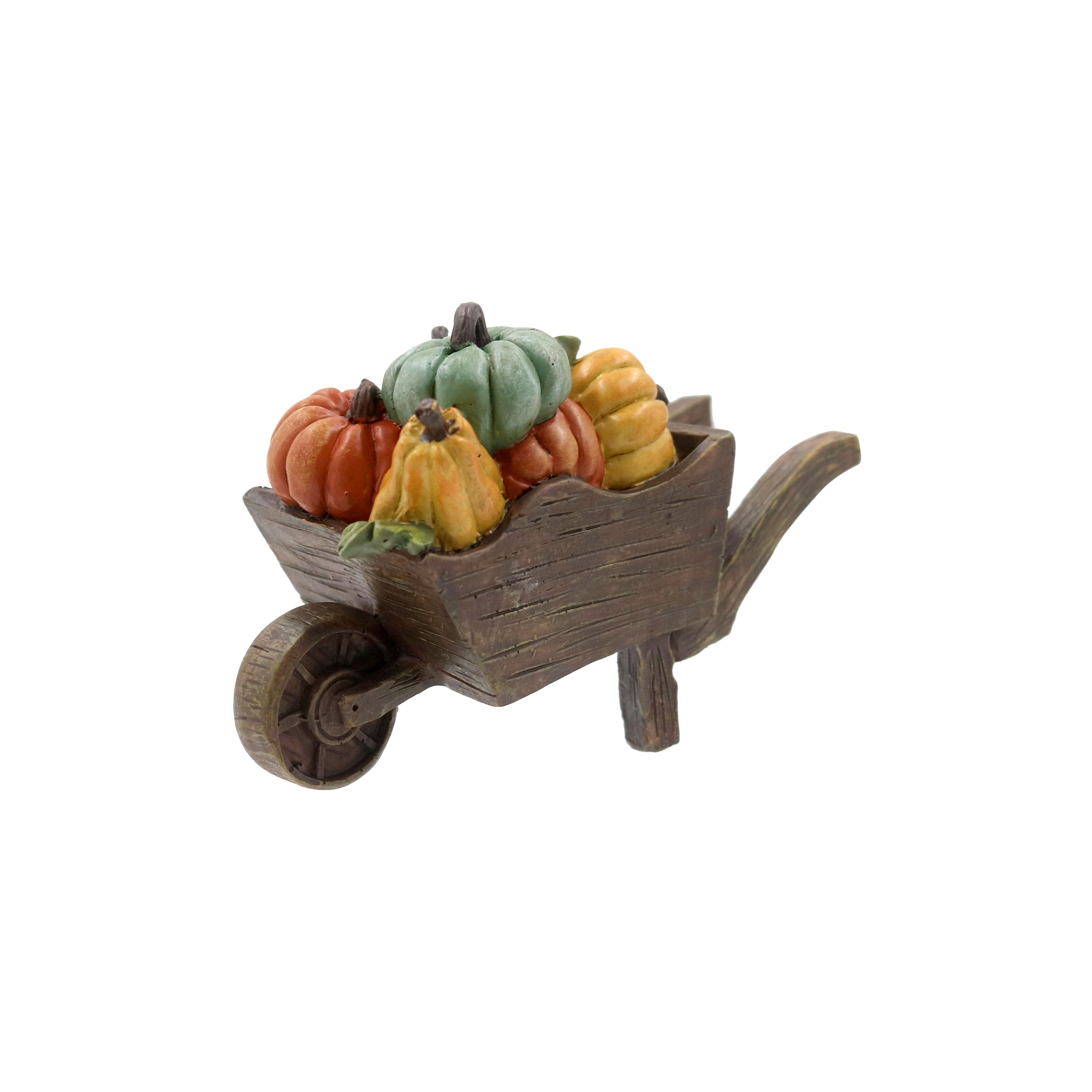 Mini Fall Pumpkin Wheelbarrow by Ashland&#xAE;