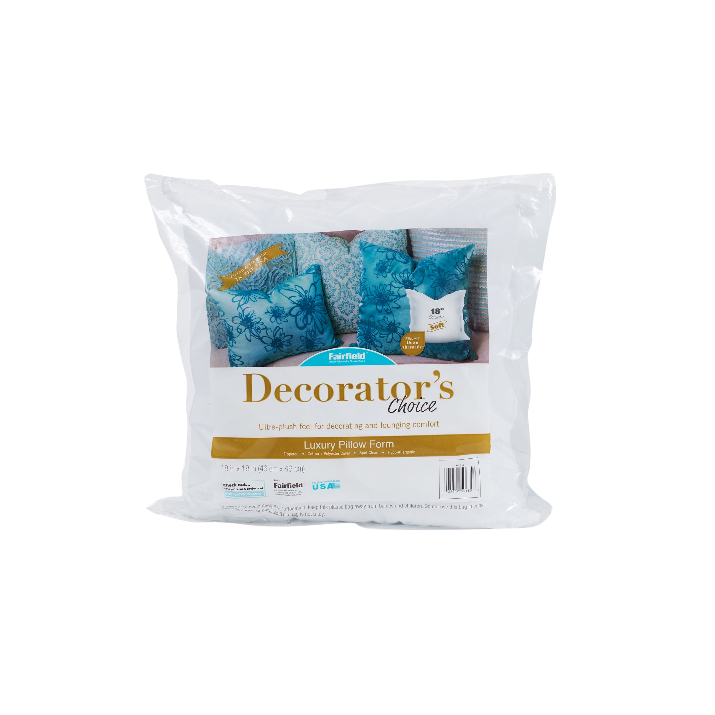 Decorator's Choice™ 18ct. Pillow Insert, 18'' x 18''