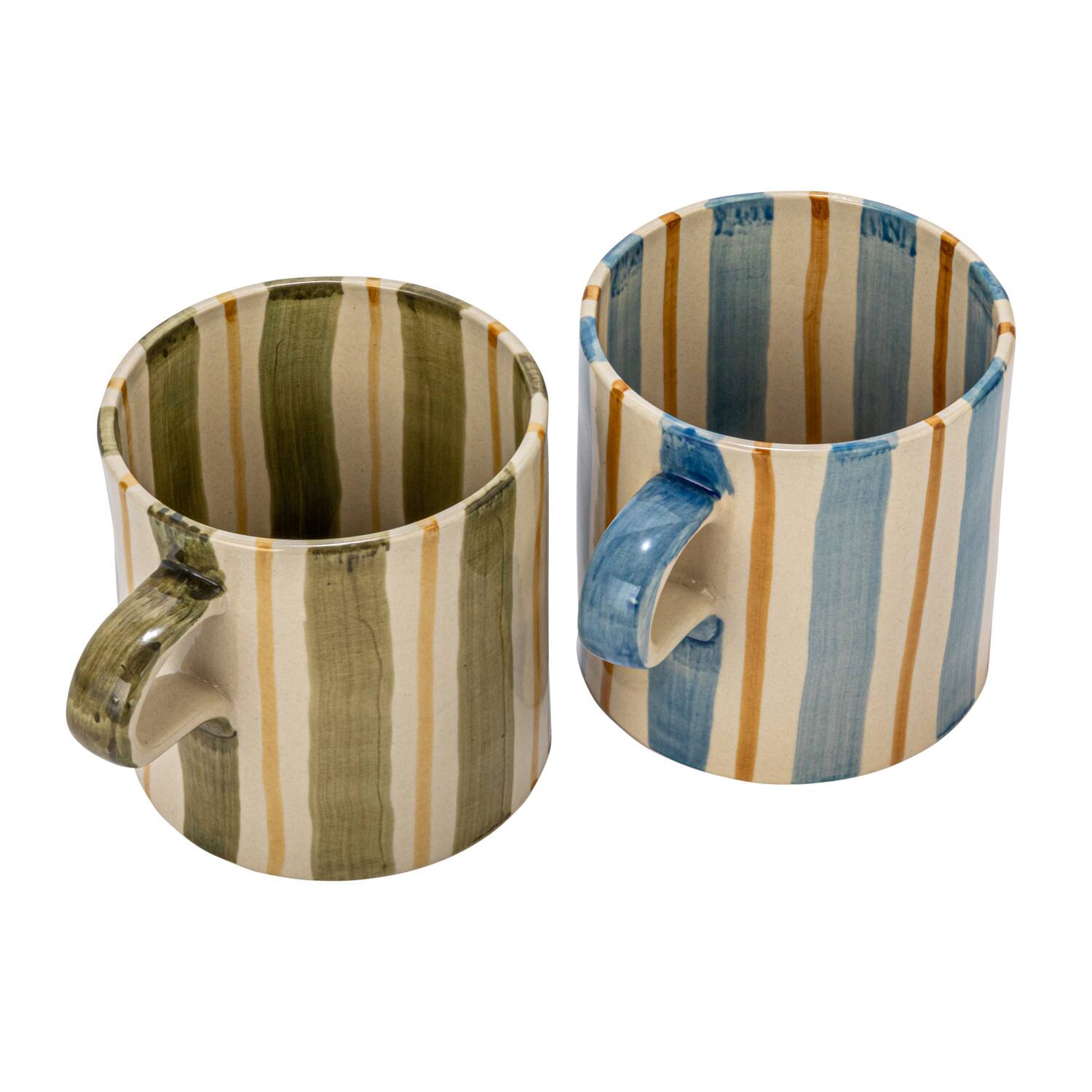 Hello Honey&#xAE; 5&#x22; Striped Stoneware Mug Set
