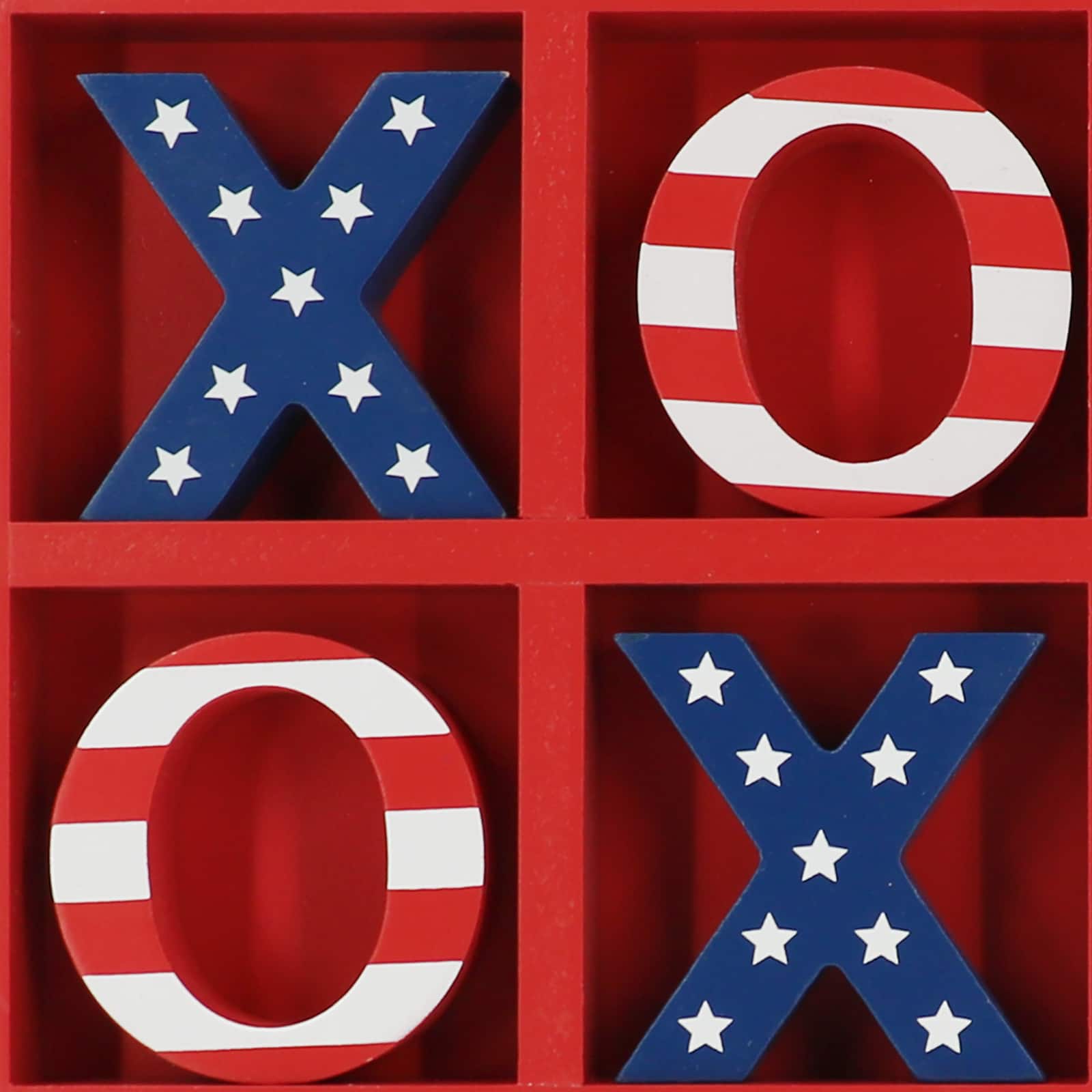 Red, White &#x26; Blue Tic-Tac-Toe Game by Celebrate It&#x2122;