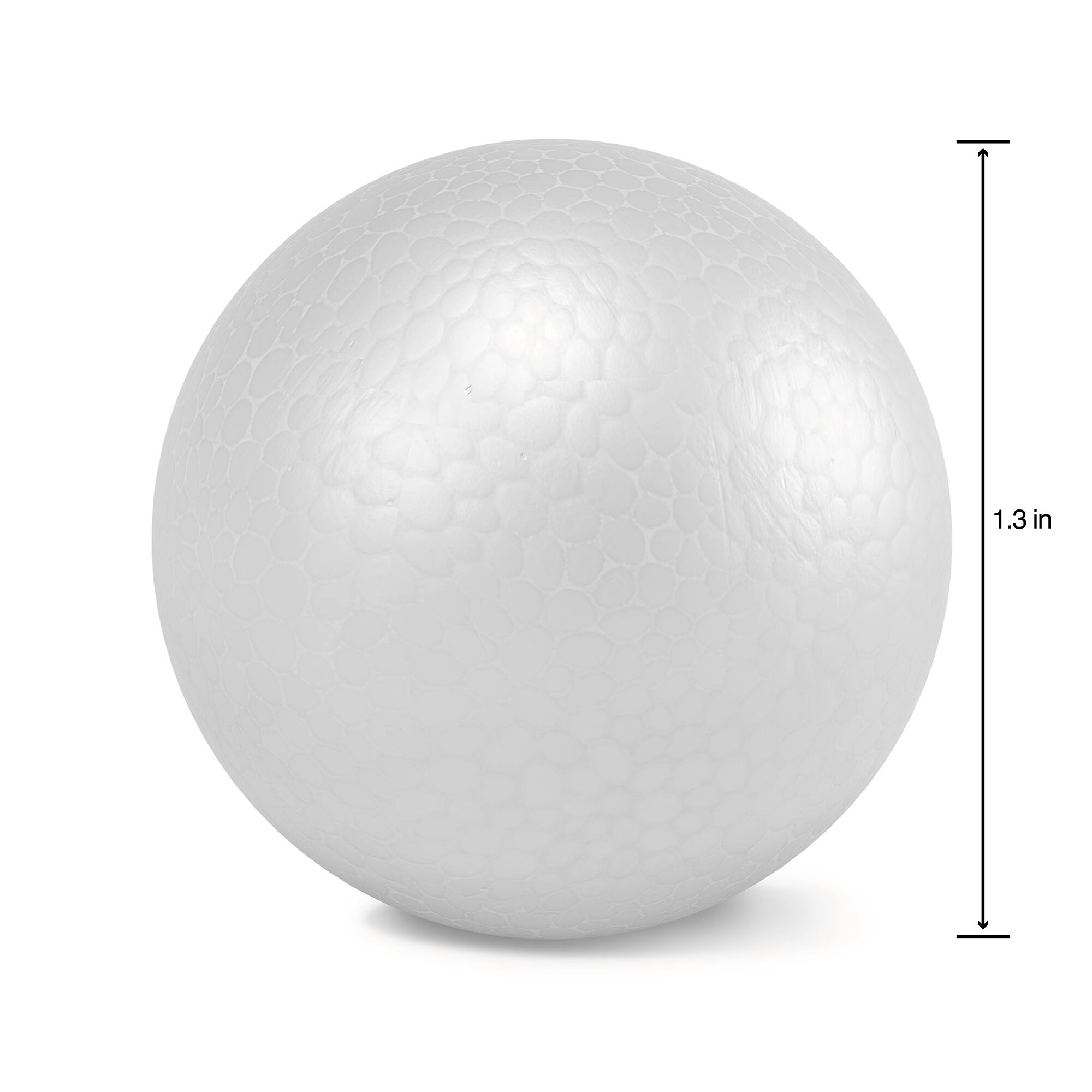 24 Packs: 12 ct. (288 total) FloraCraft&#xAE; SmoothF&#x14D;M&#xAE; 1.3&#x22; White Foam Balls