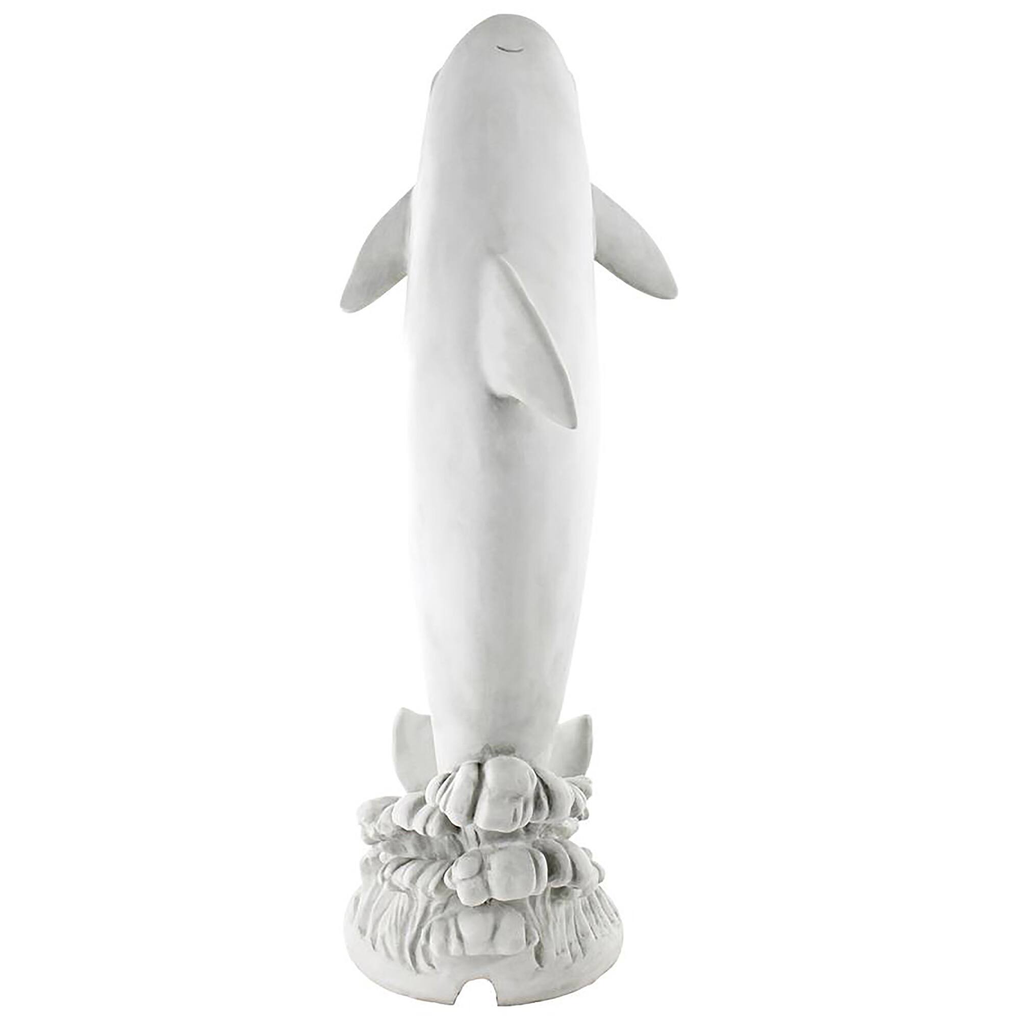 Design Toscano 3ft. Medium Tropical Tale Leaping Dolphin Piped Garden Statue