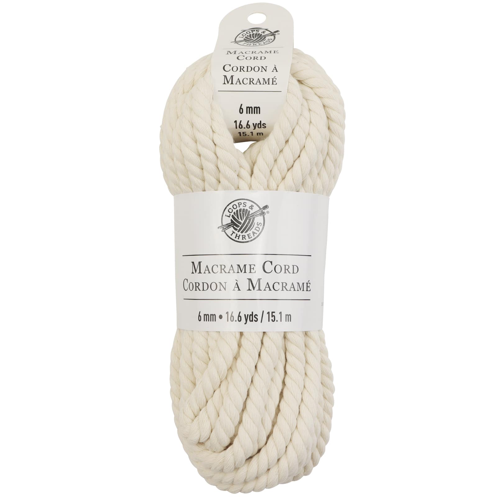 12 Pack: Macramé Cotton Cord by Loops & Threads®, 50ft.