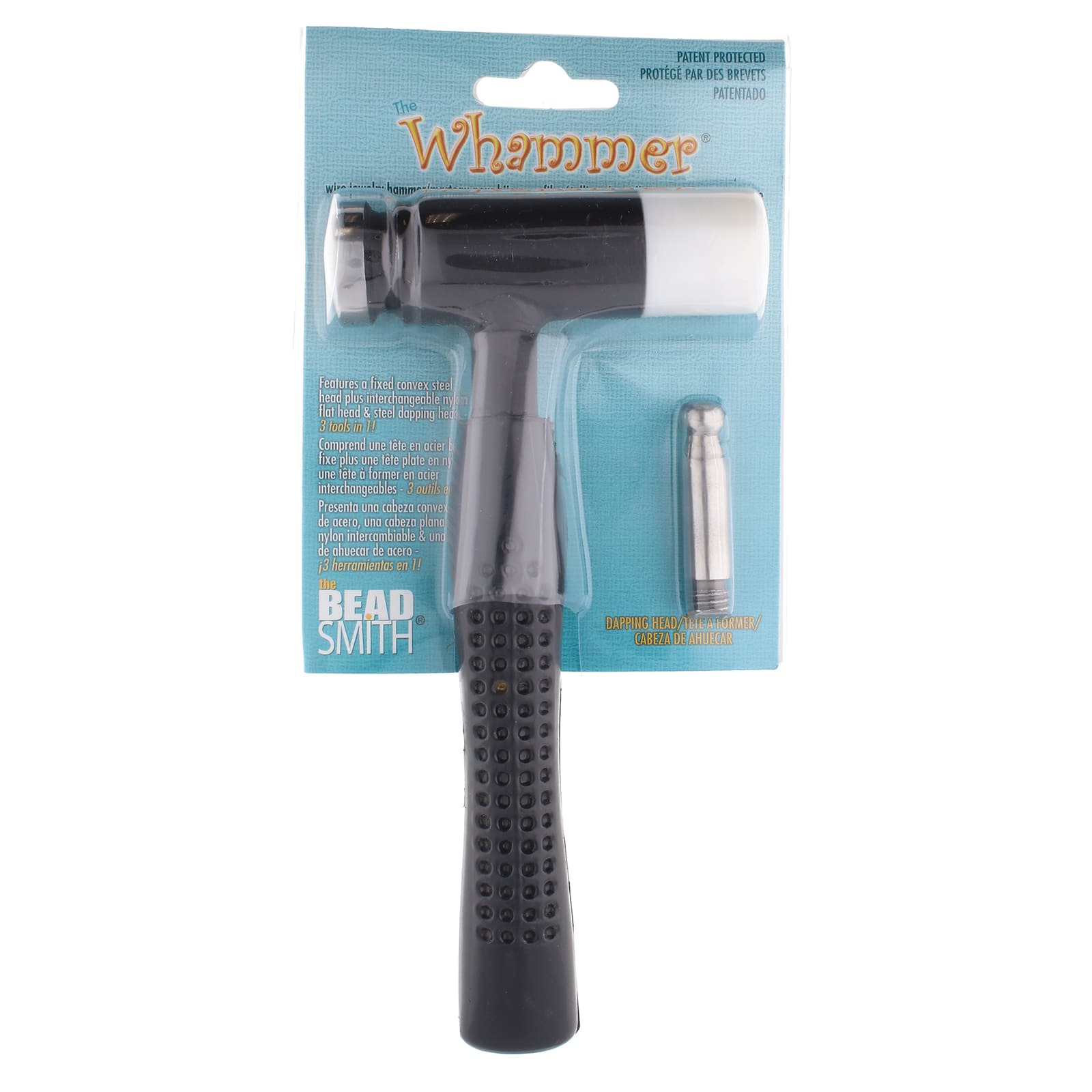 The Beadsmith&#xAE; Whammer&#xAE; Interchangeable Nylon Head &#x26; Dapping Head Hammer