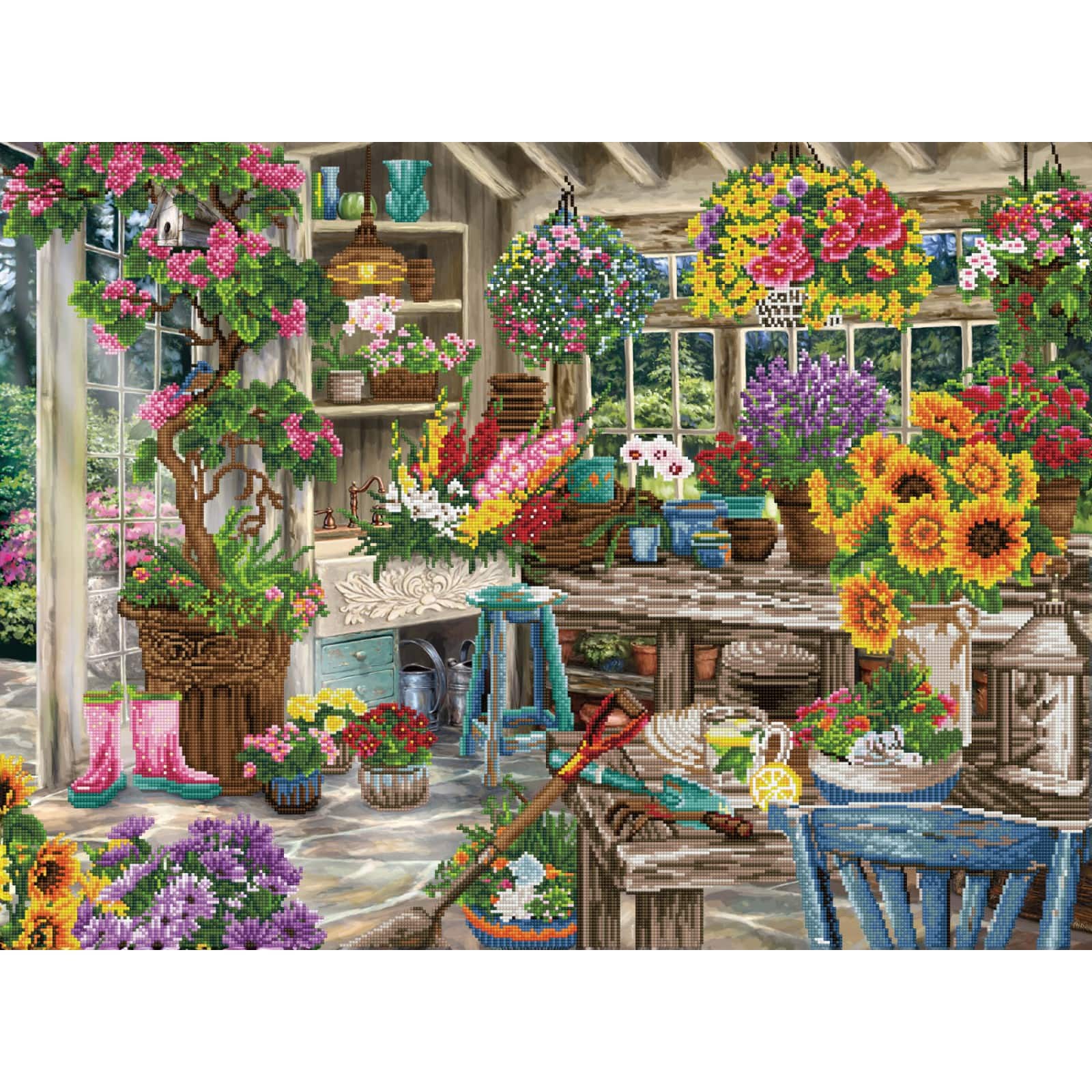 Diamond Dotz&#xAE; Advanced Gardener&#x27;s Paradise Diamond Facet Art Kit