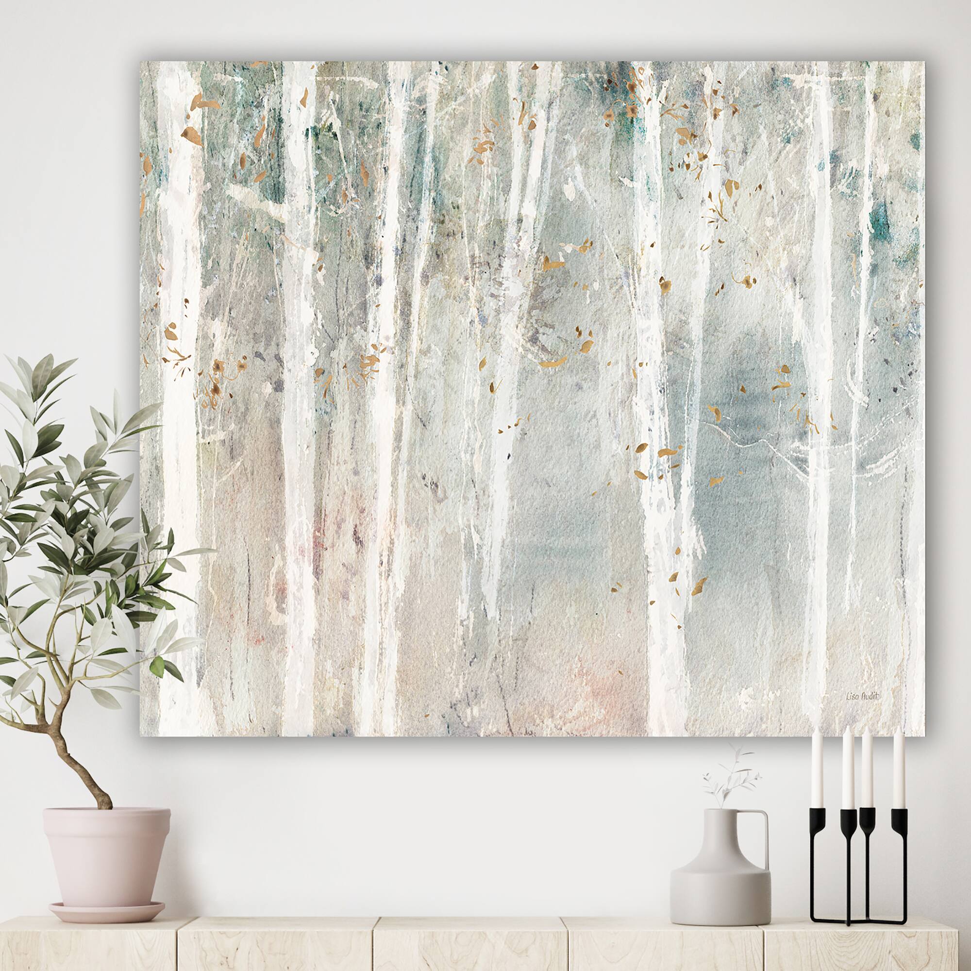 Designart - A Woodland Walk into the Forest VII - Modern Farmhouse Canvas Art