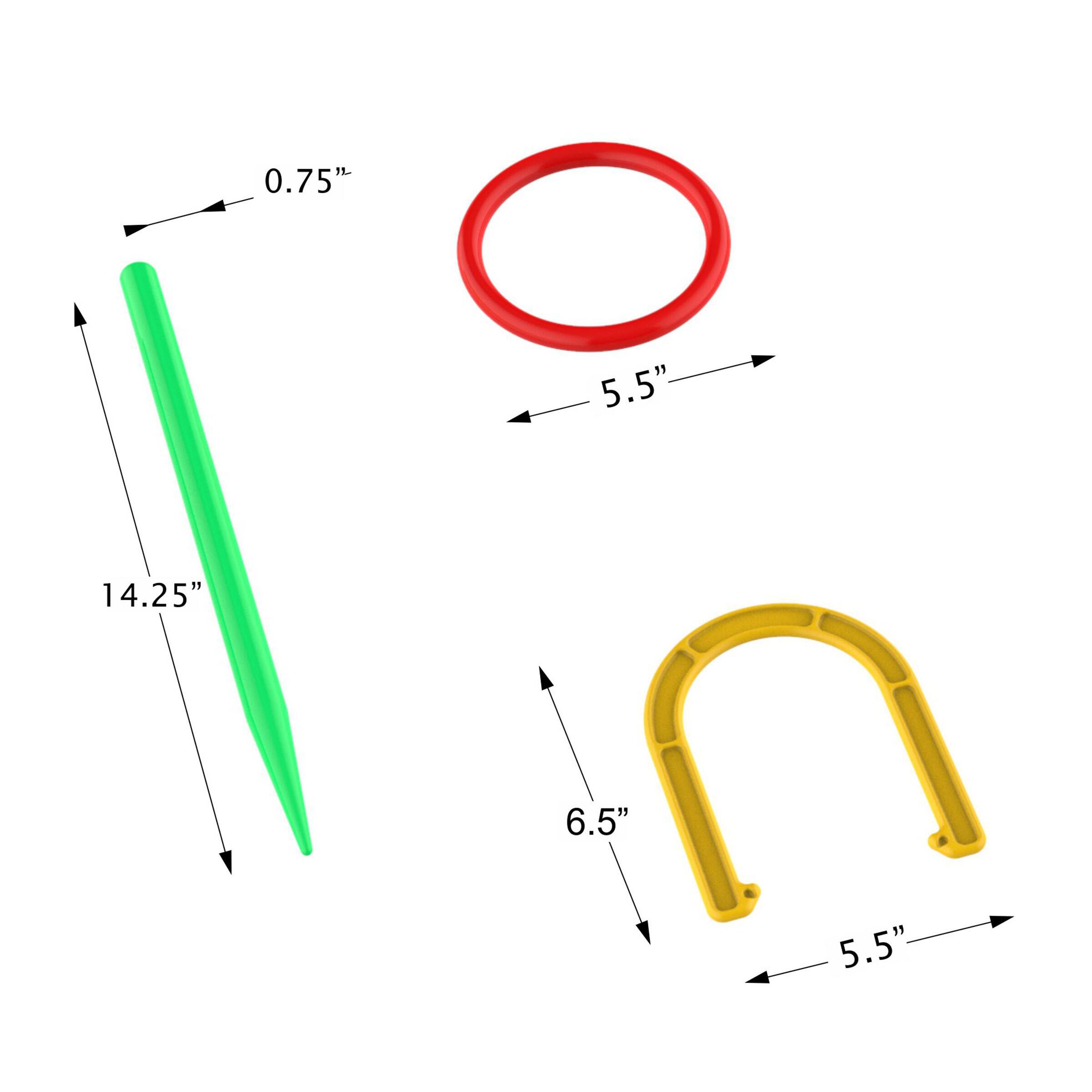 Toy Time 2-in-1 Horseshoe &#x26; Ring Toss Set