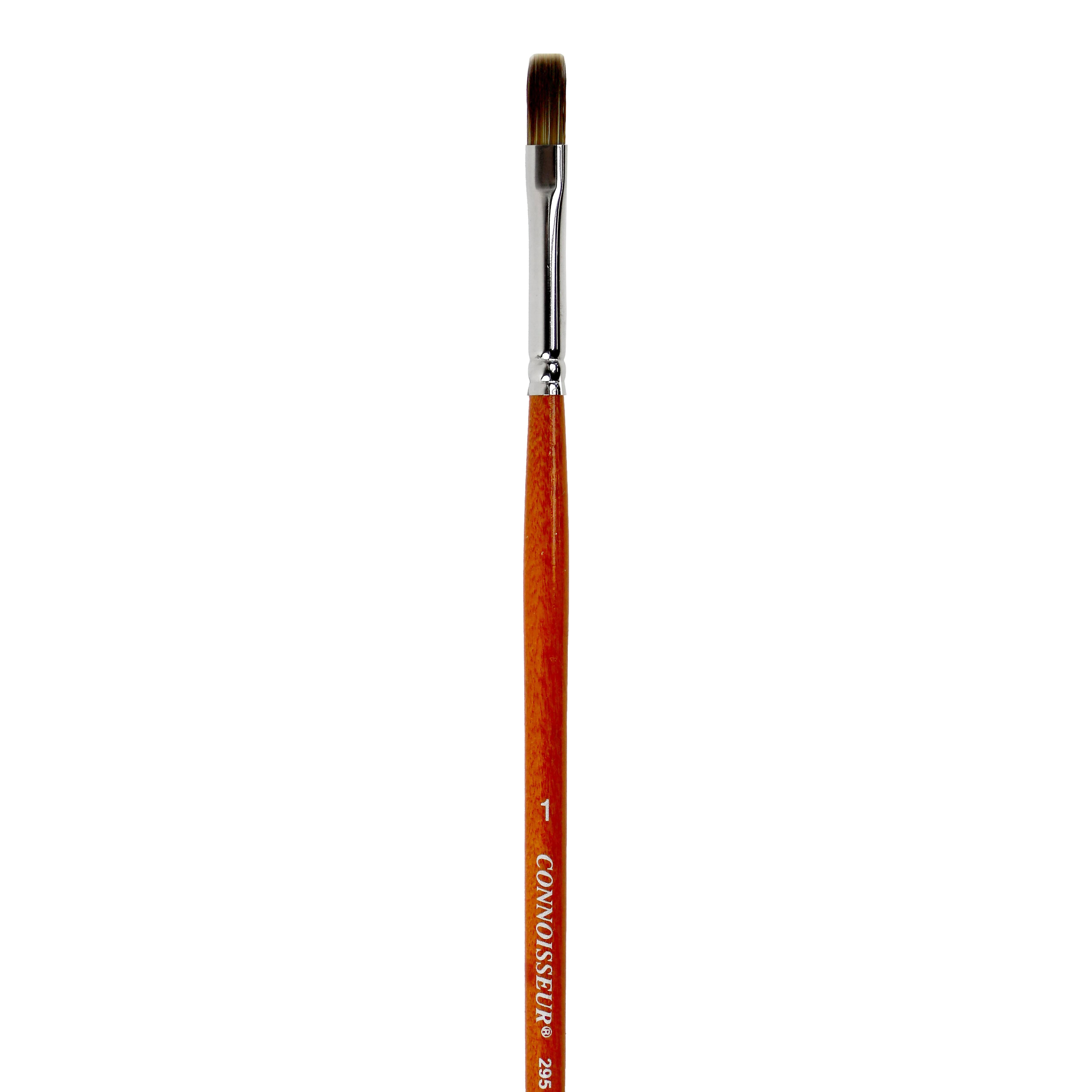 Connoisseur® Synthetic Mongoose Long Handle Flat Brush