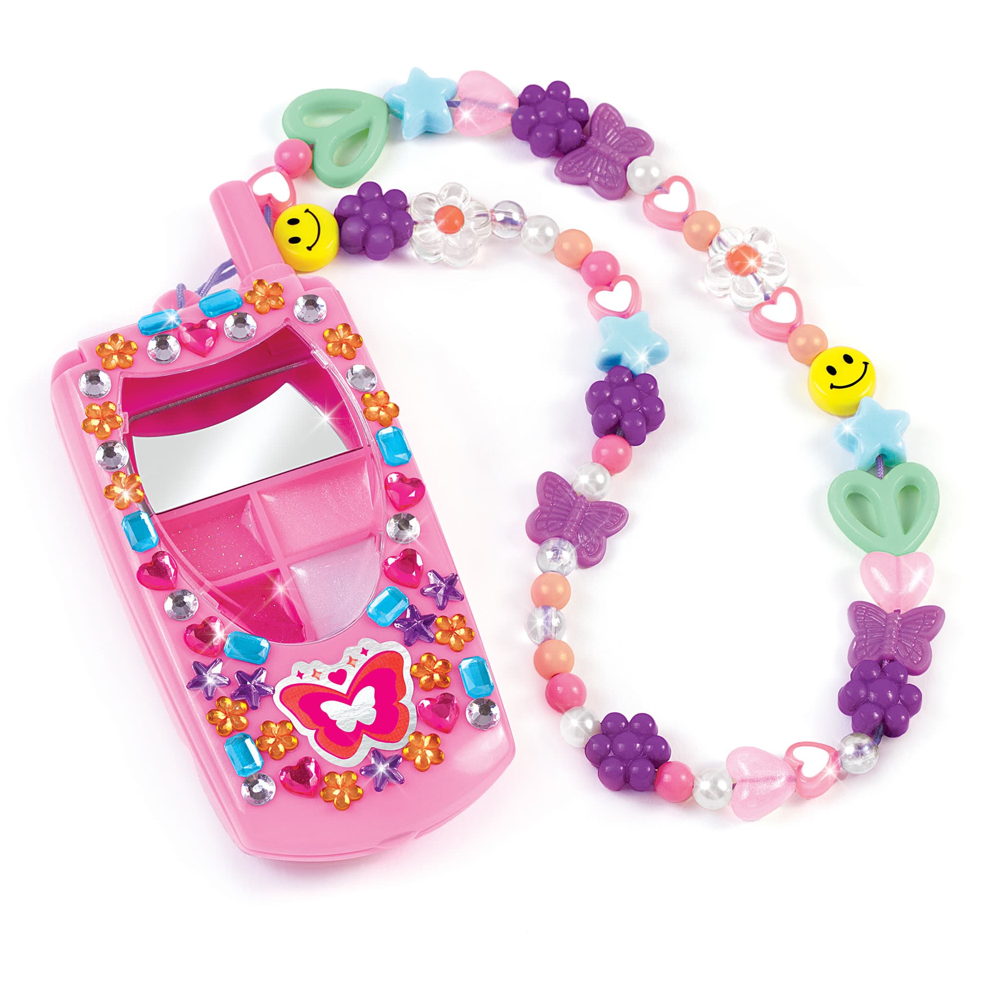 Make It Real™ Flip Phone Lip Gloss Set & DIY Lanyard