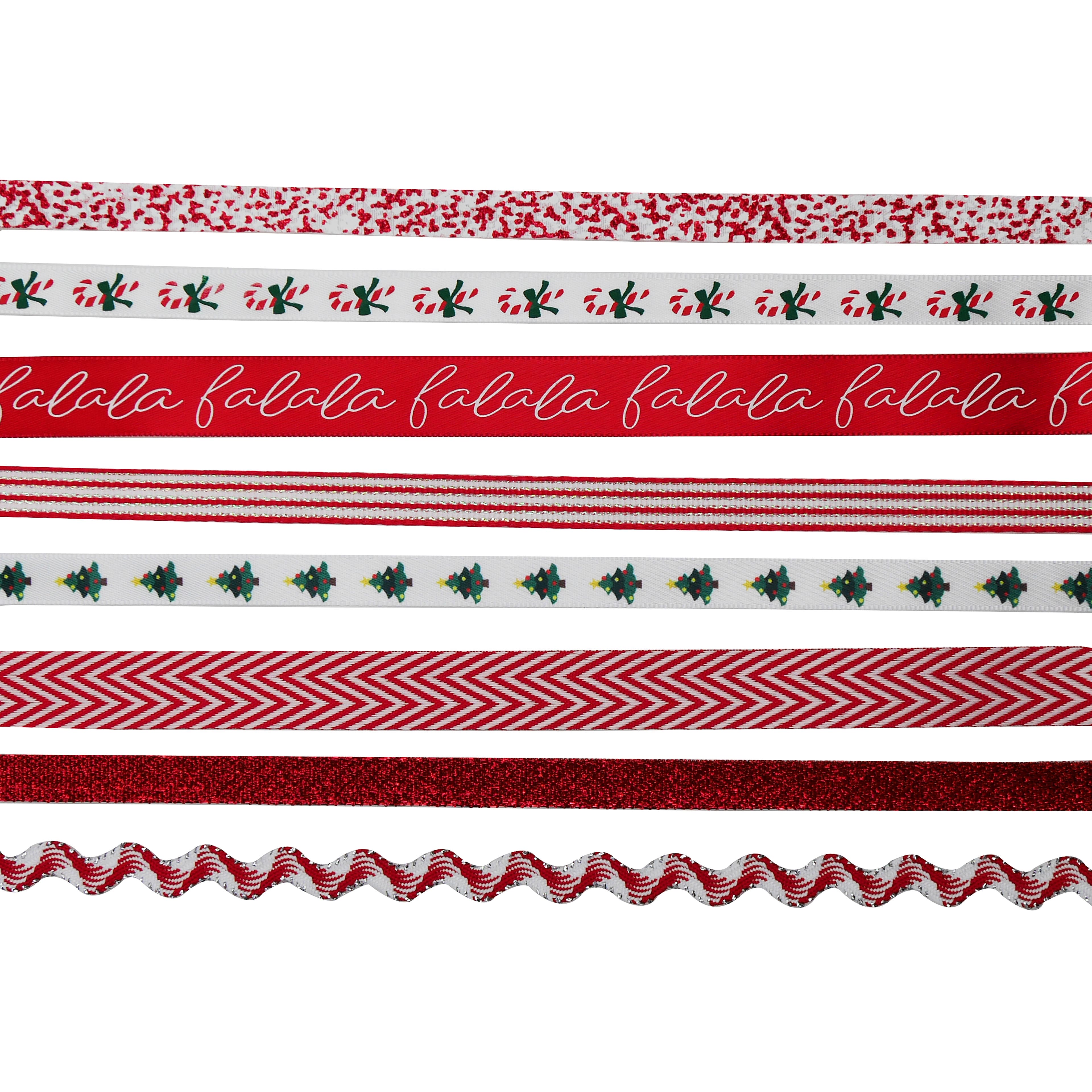 Red & White Christmas Value Pack Ribbon by Celebrate It®