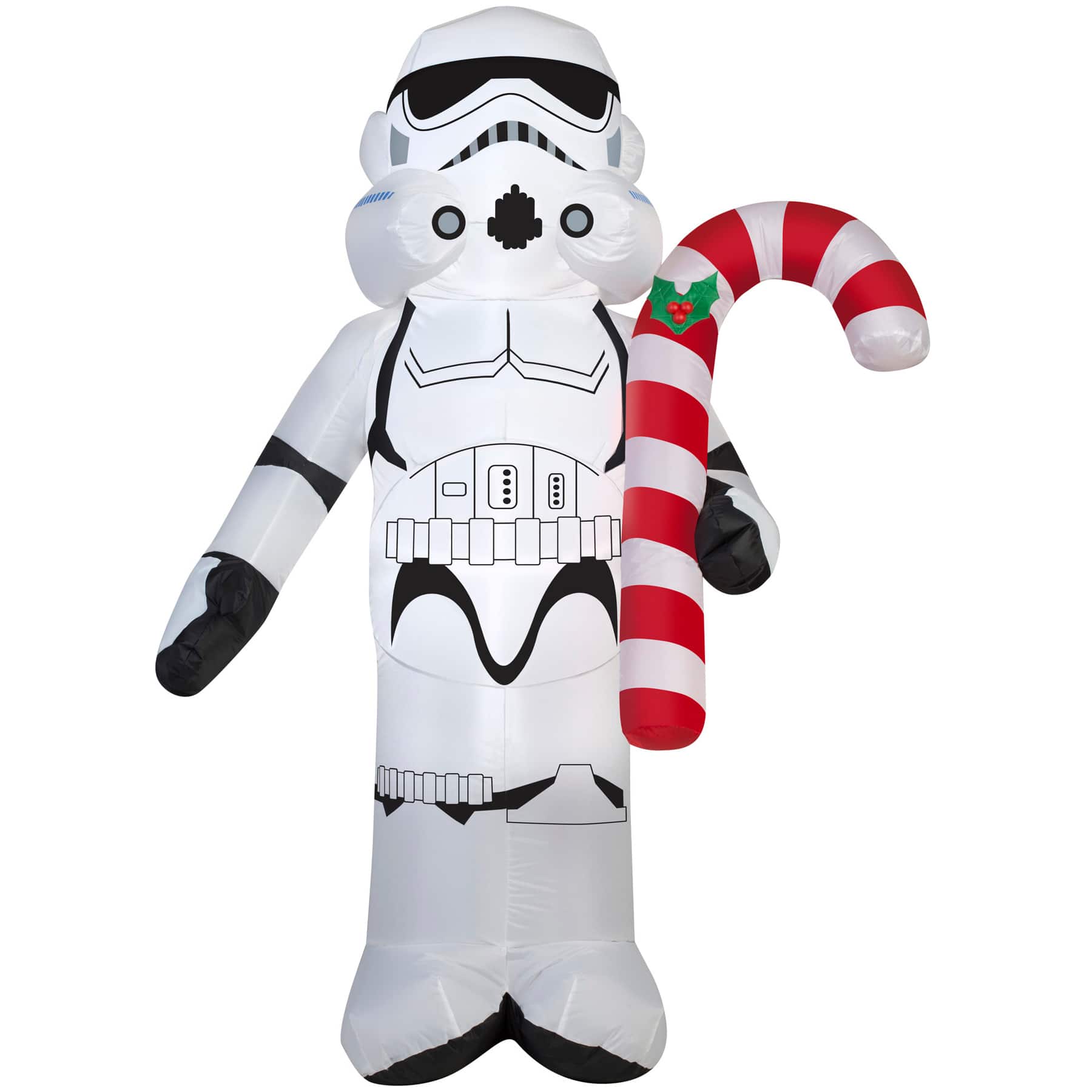 3.5ft. Airblown&#xAE; Inflatable Stormtrooper with Candy Cane