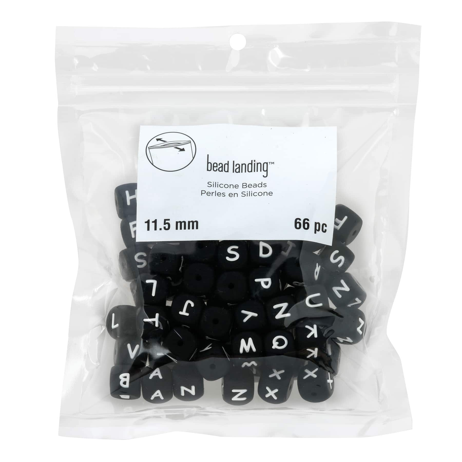 11.5mm Alphabet Cube Silicone Beads by Bead Landing&#x2122;