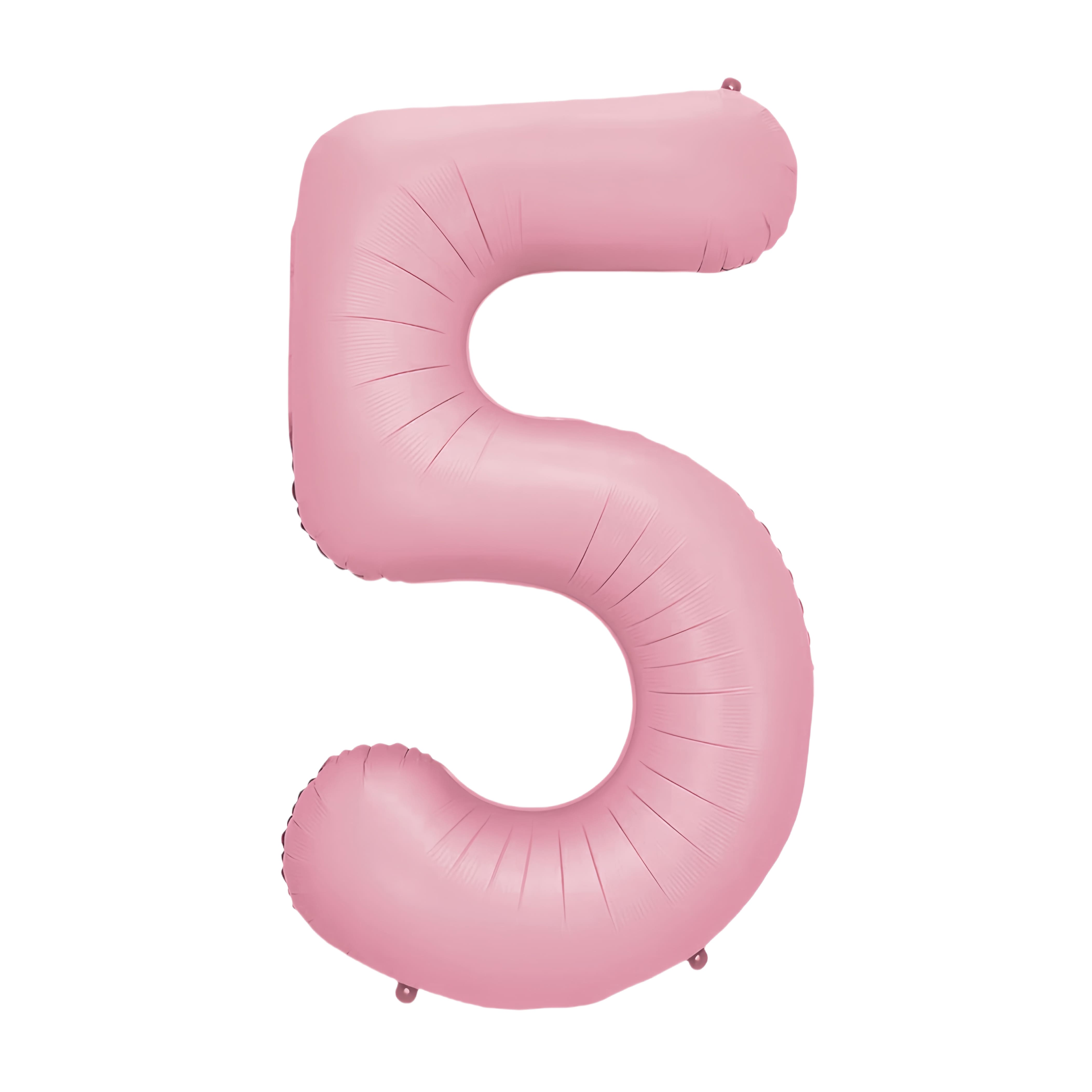 34&#x22; Light Pink Number Foil Balloon