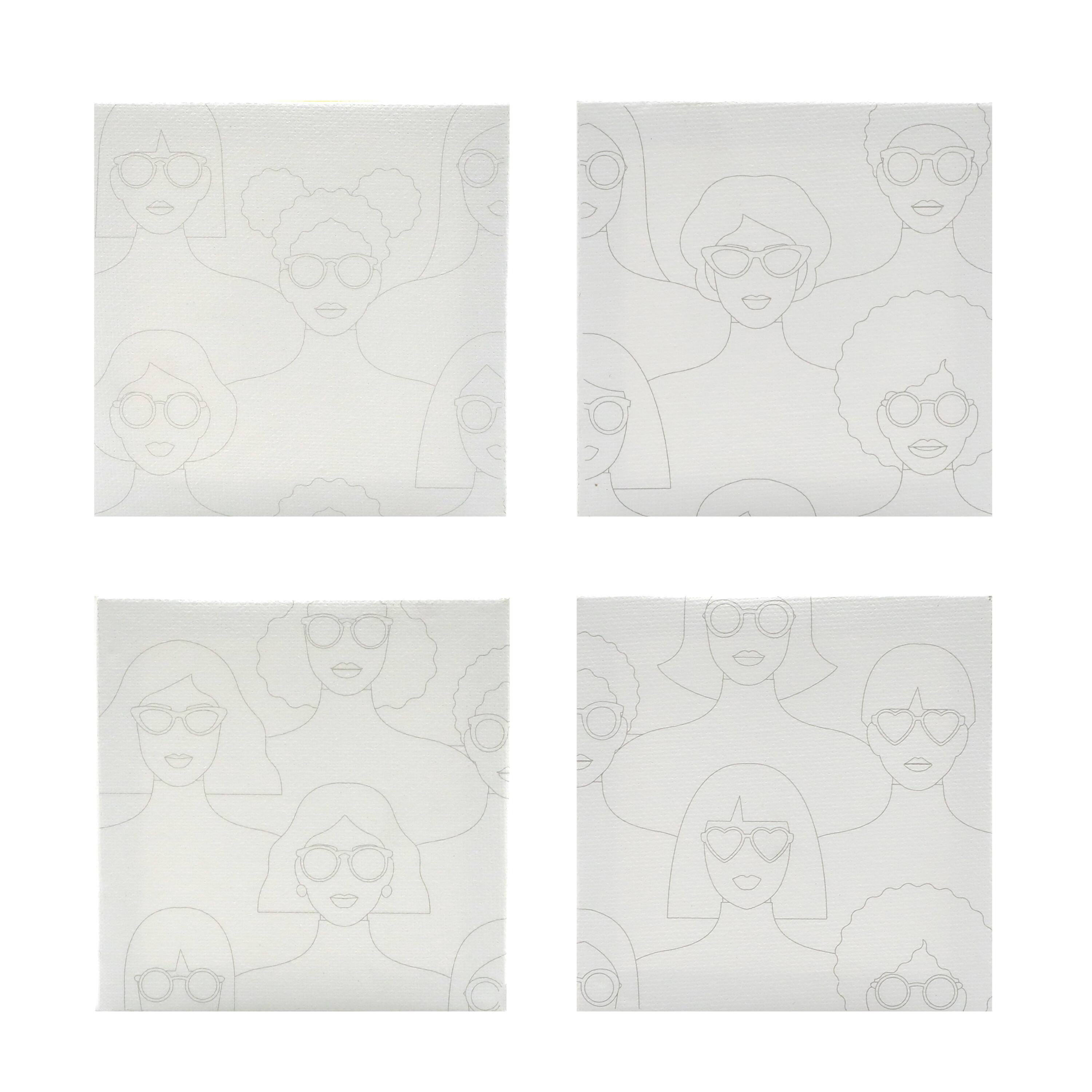 People Mini Canvas Painting Kit by Craft Smart®