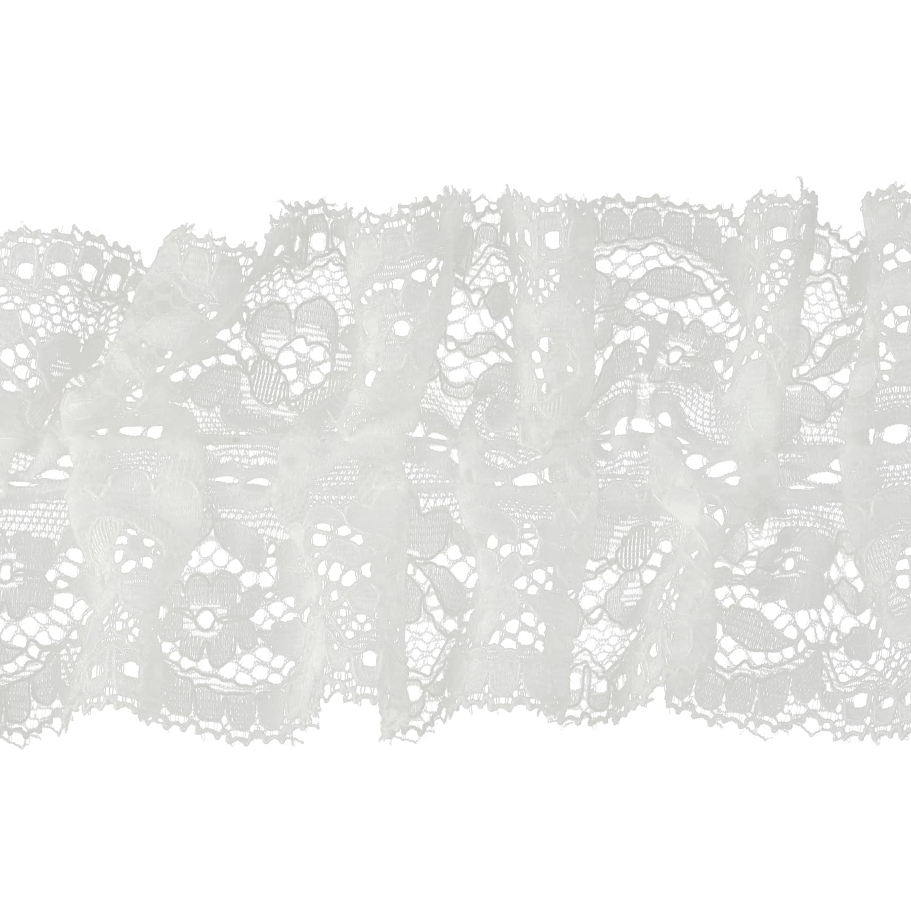3&#x22; White Pleated Lace Trim by Celebrate It&#xAE;