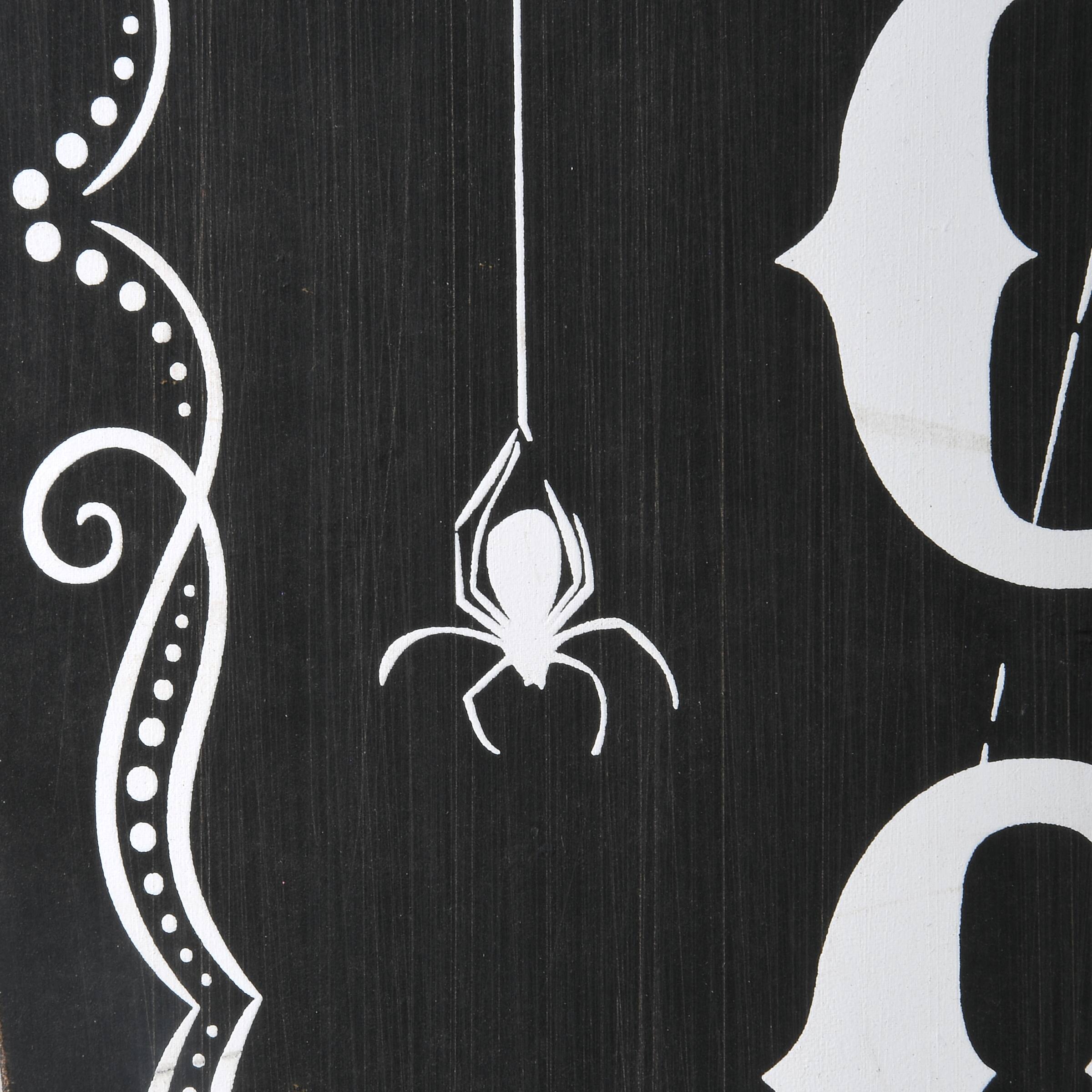 28" Halloween Welcome Standup Coffin Sign