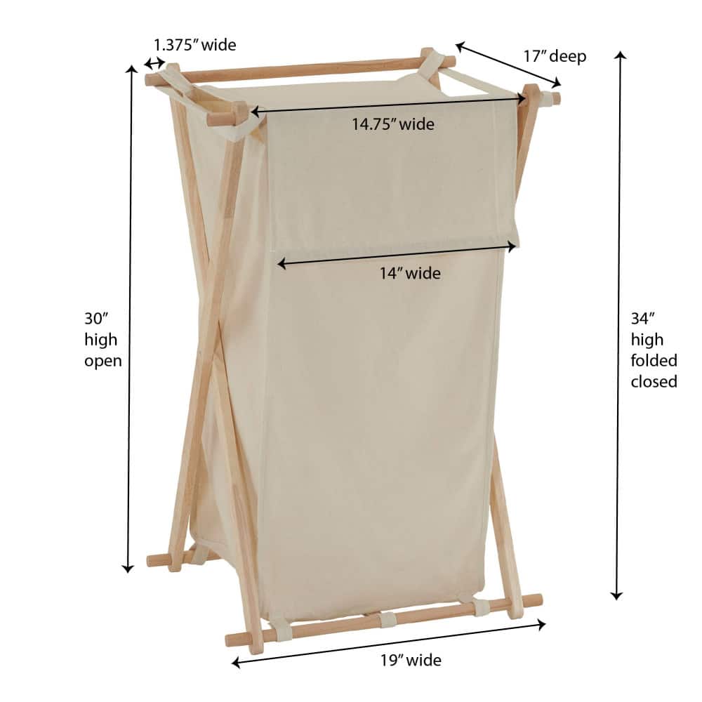 Household Essentials X-Frame Laundry Hamper