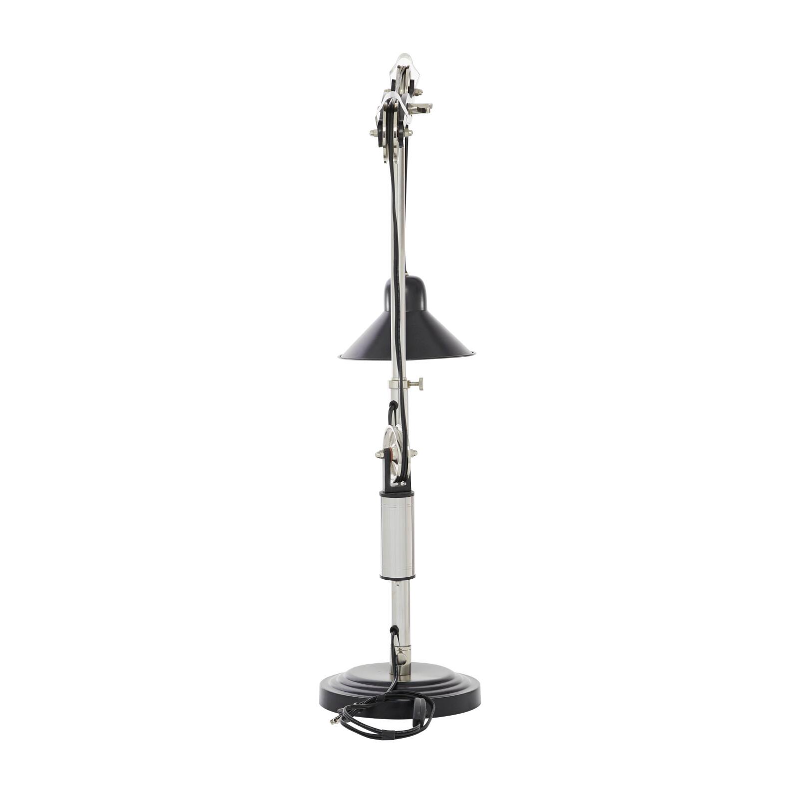 34&#x22; Black Metal Industrial Table Lamp