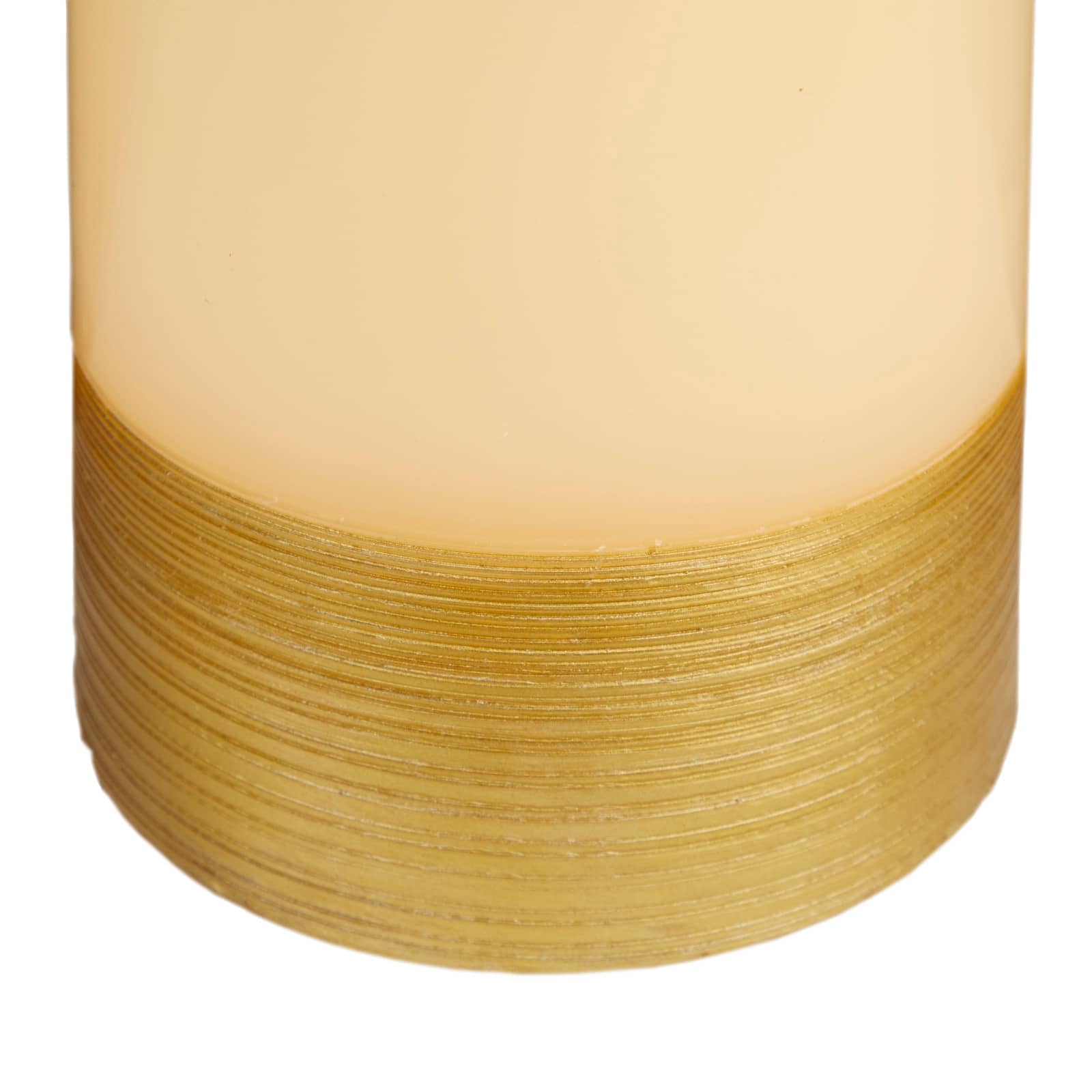 Cream &#x26; Gold Traditional Flameless Candle