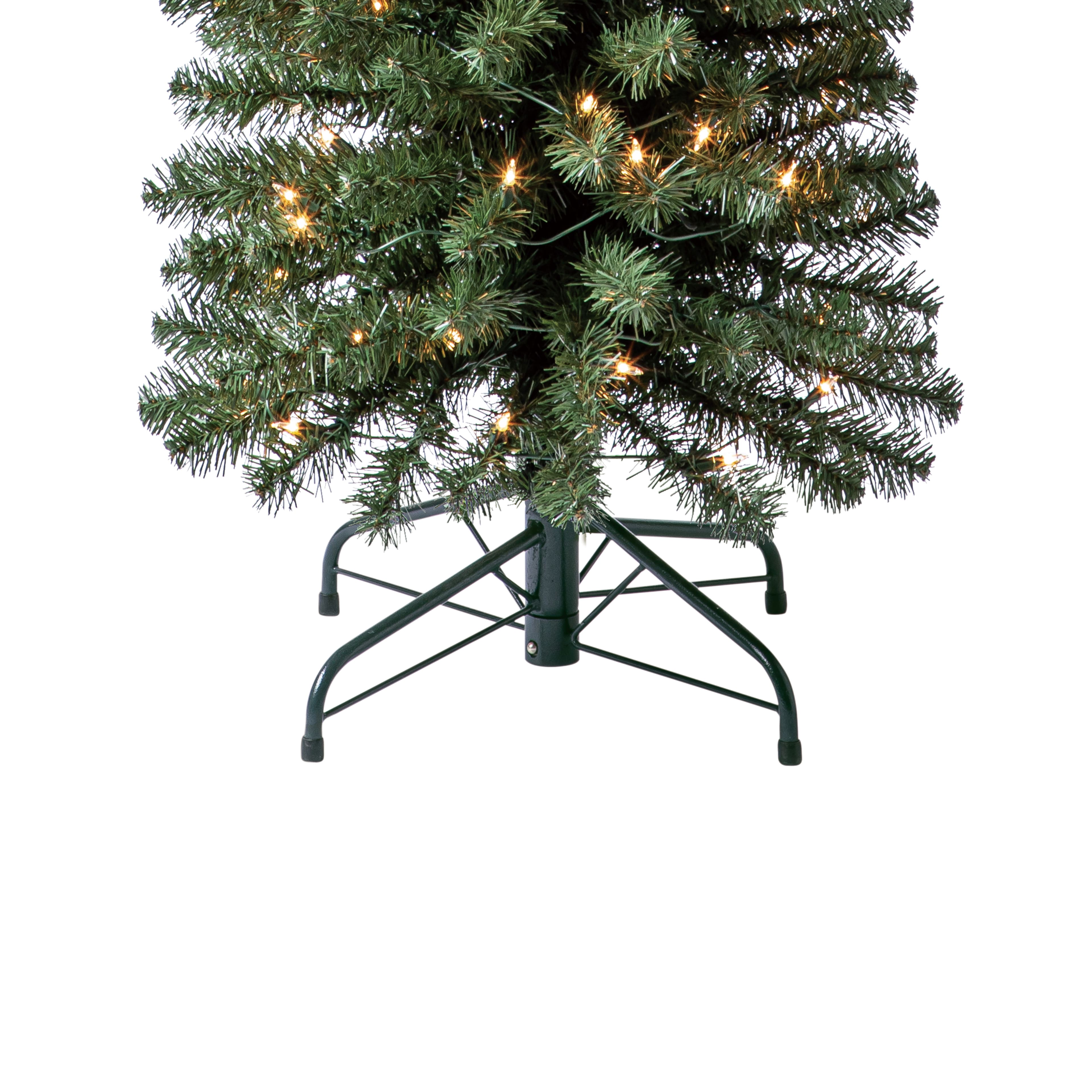 7ft. Pre-Lit Pencil Artificial Christmas Tree, Clear Lights by Ashland&#xAE;