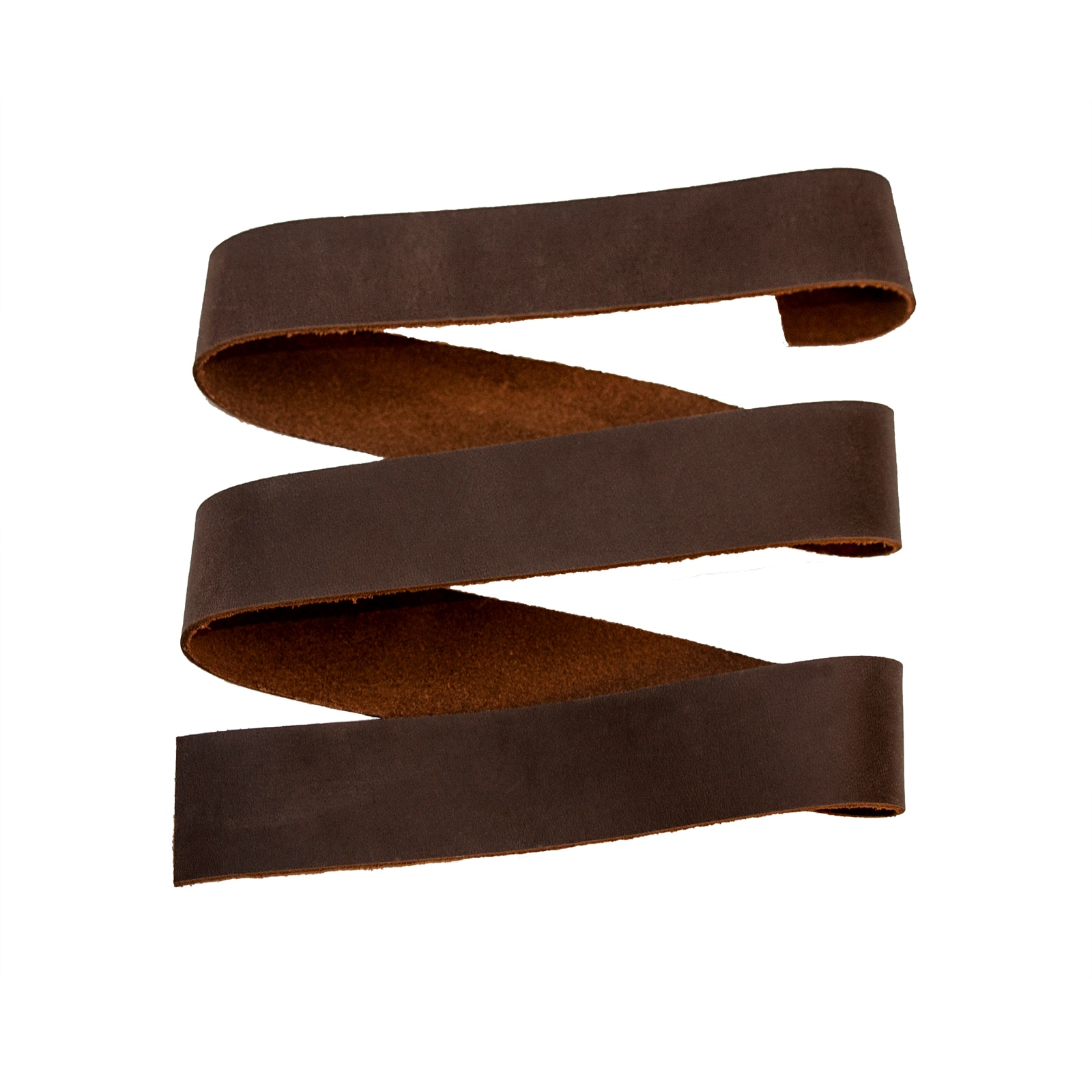 6 Pack: 1.5&#x22; Brown Leather Belt Strap by ArtMinds&#x2122;