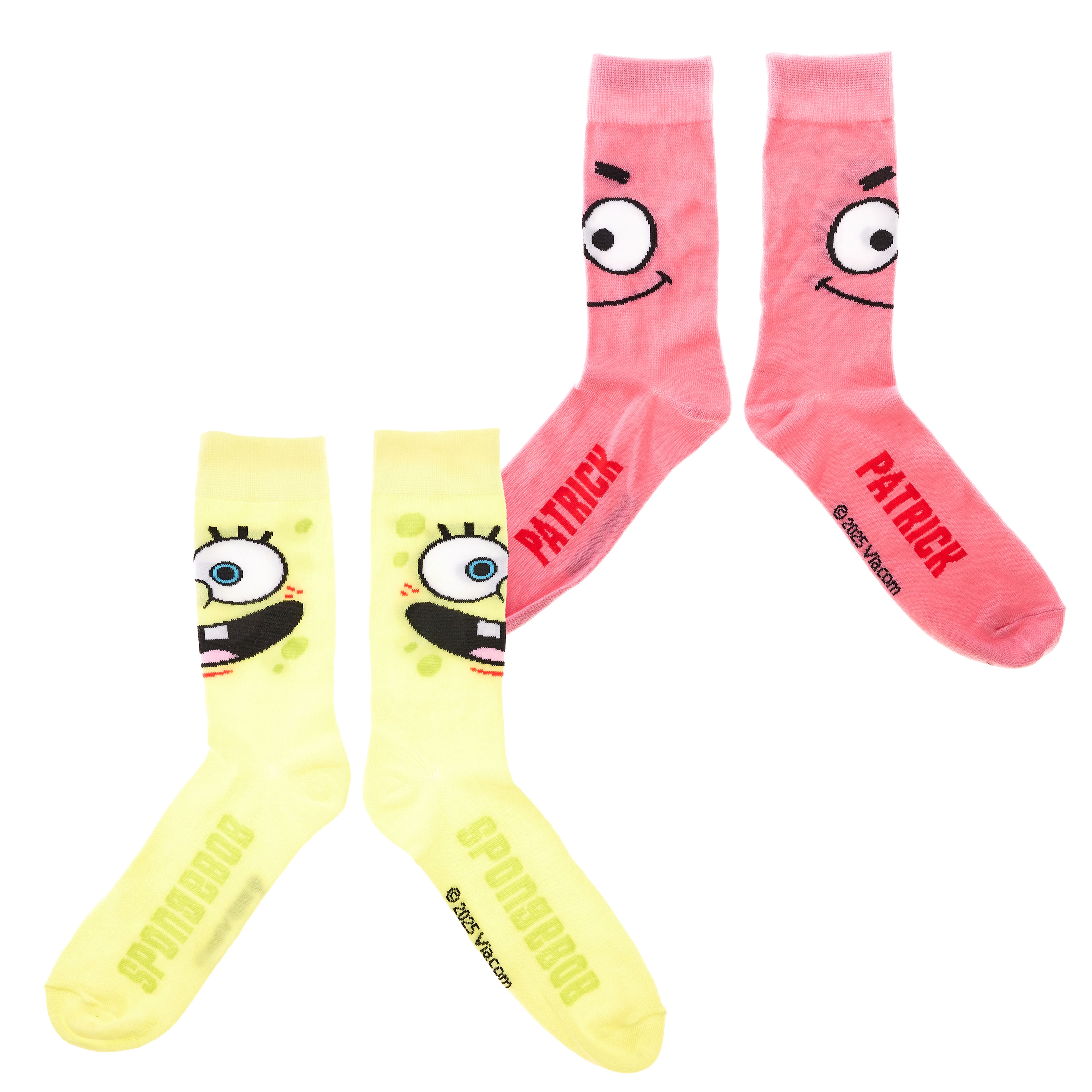 Spongebob &#x26; Patrick Crew Sock Set