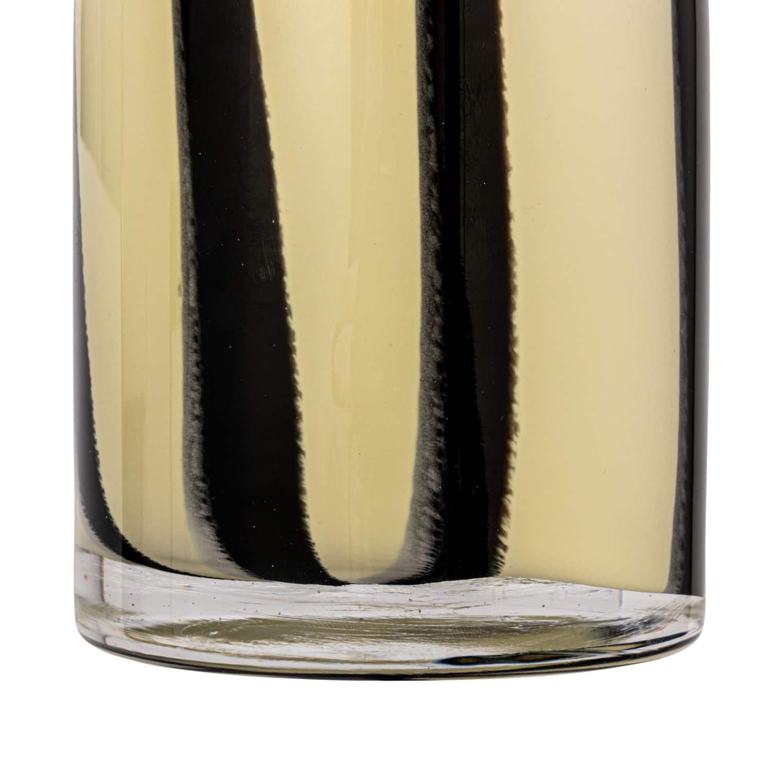4&#x22; Striped Glass Votive Candle Holder
