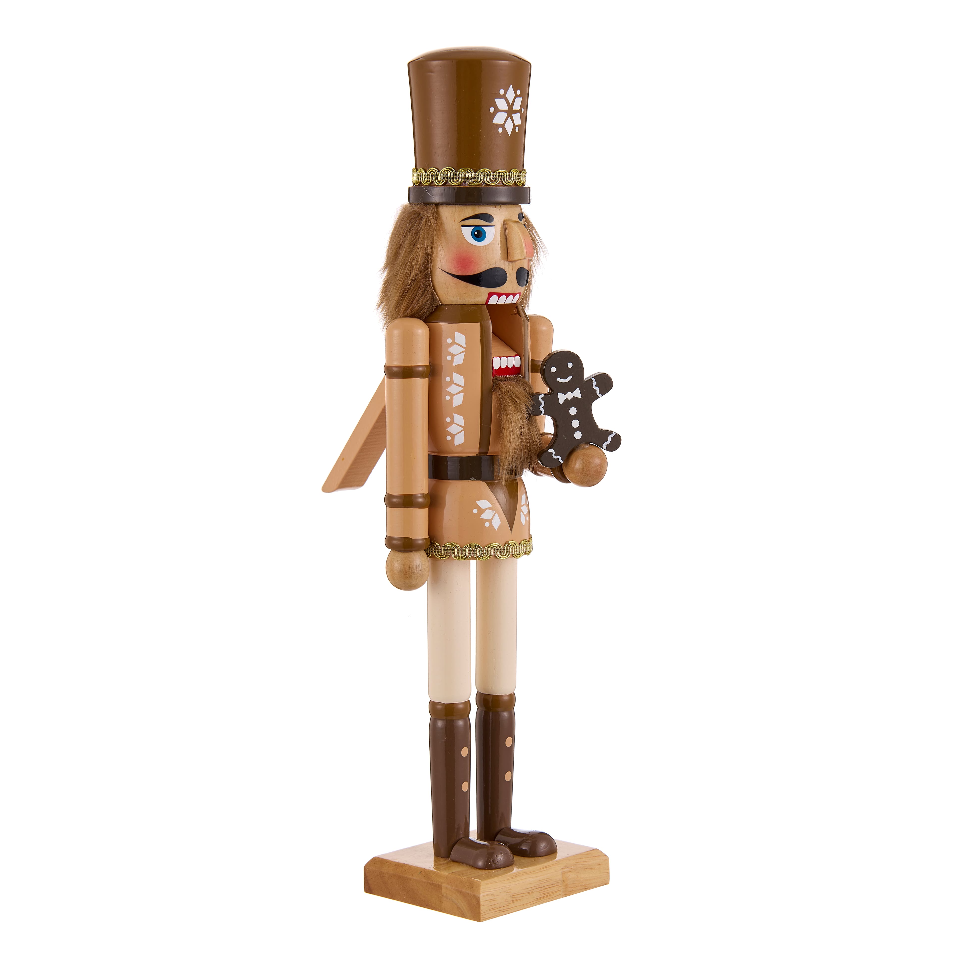15.75&#x22; Gingerbread Nutcracker with Gingerbread Man by Ashland&#xAE;