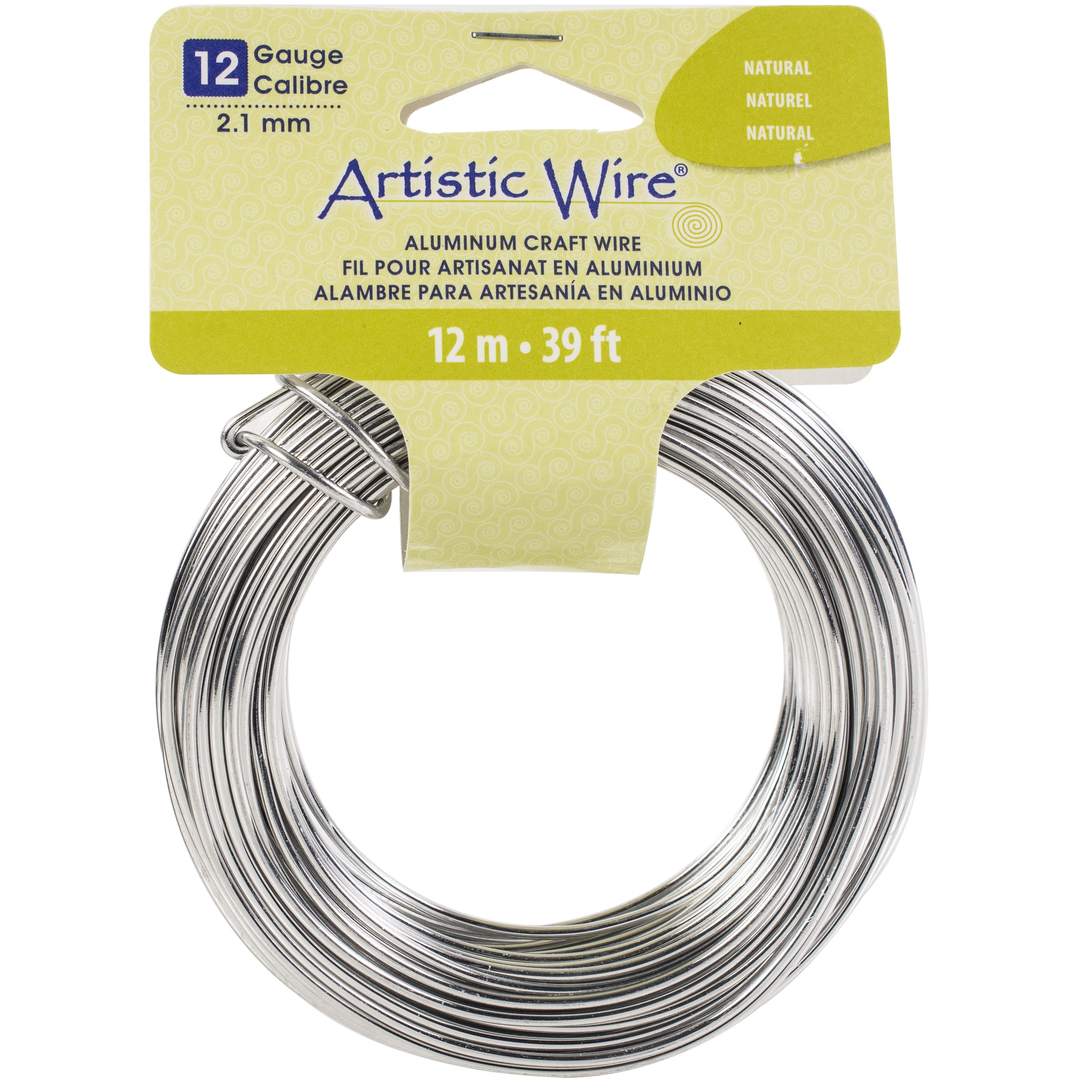 Beadalon&#xAE; 12 Gauge Silver Tone Artistic Wire Aluminum Craft Wire