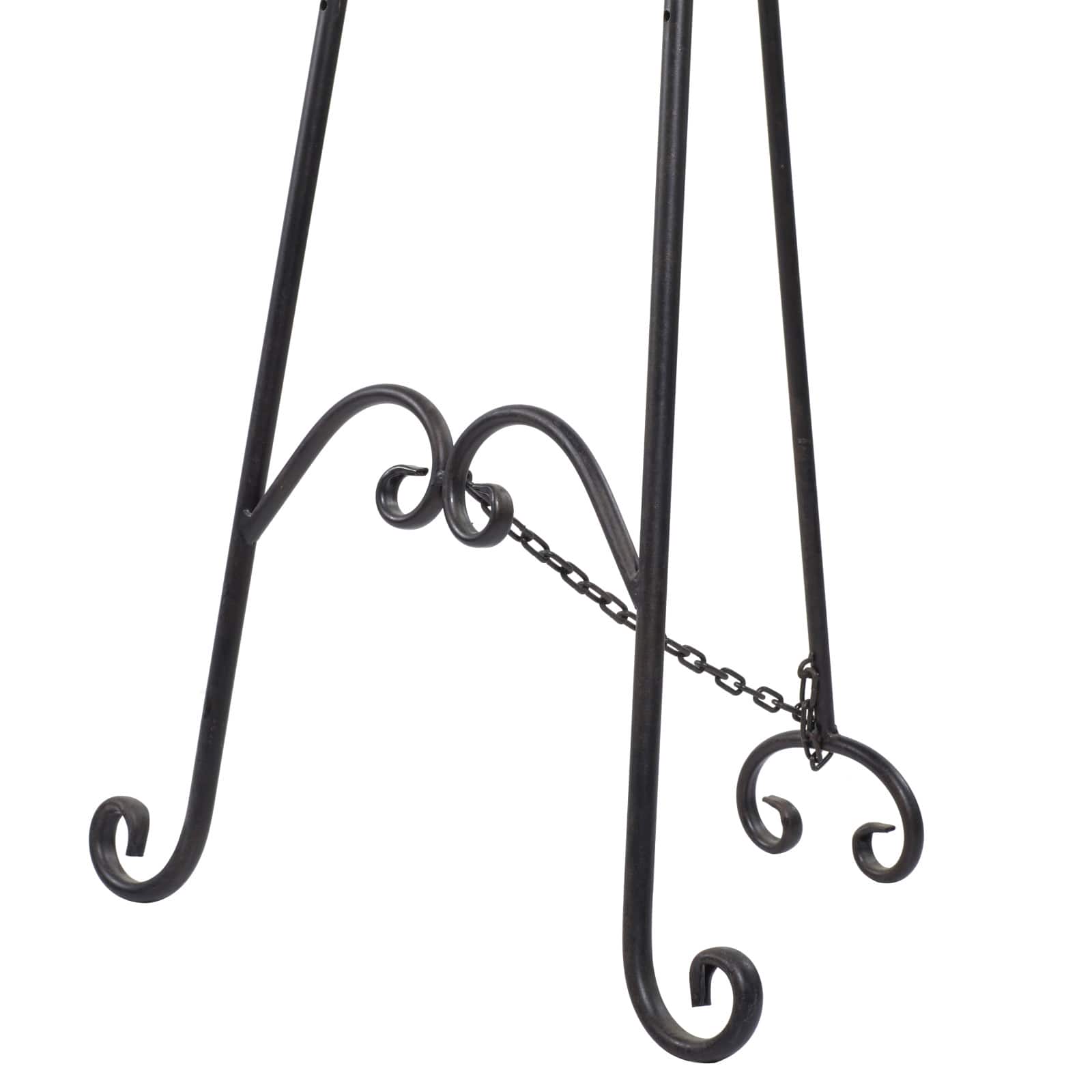 66&#x27;&#x27; Black Iron Traditional Easel