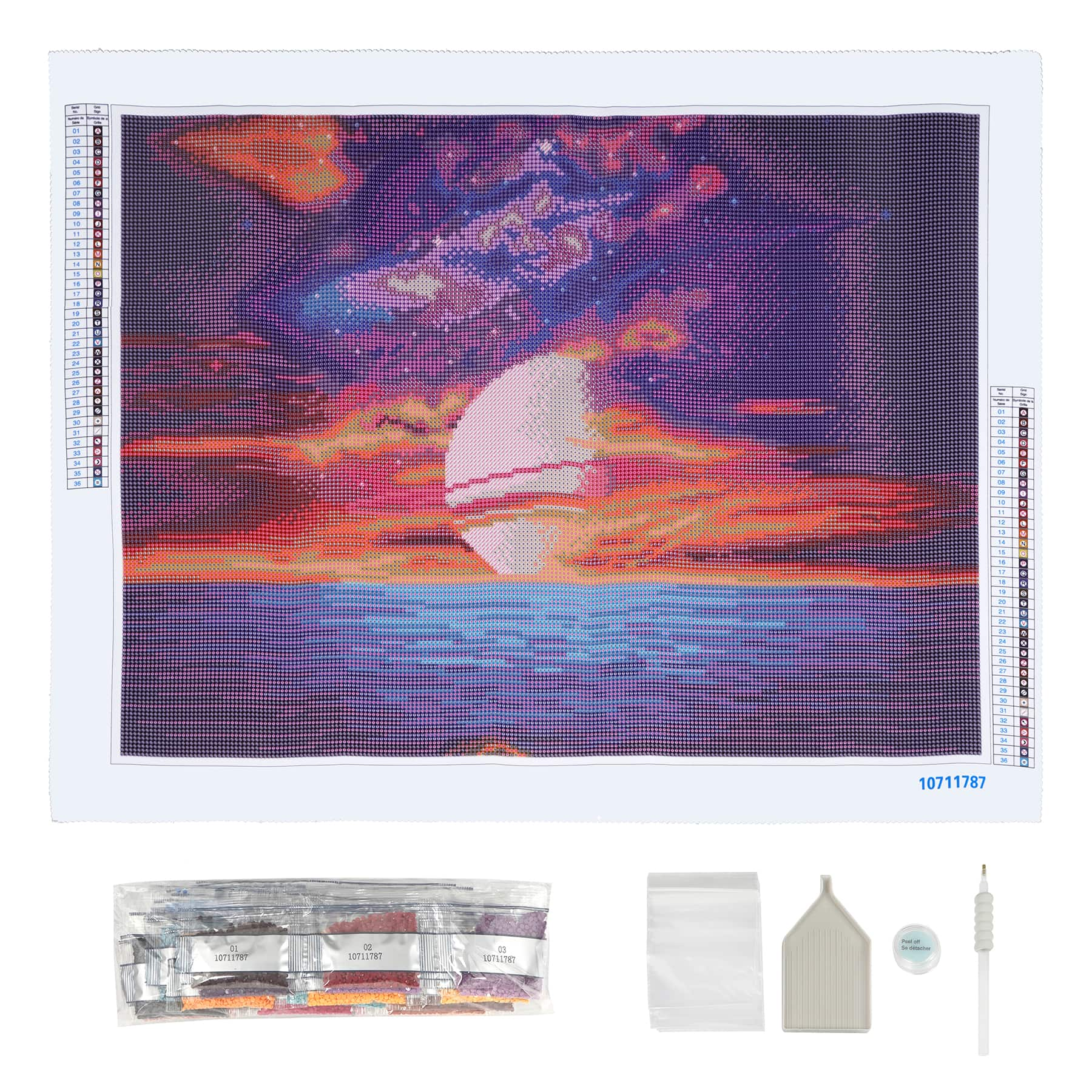 Sunset Whales Diamond Painting Kit with Free Shipping – 5D Diamond Paintings