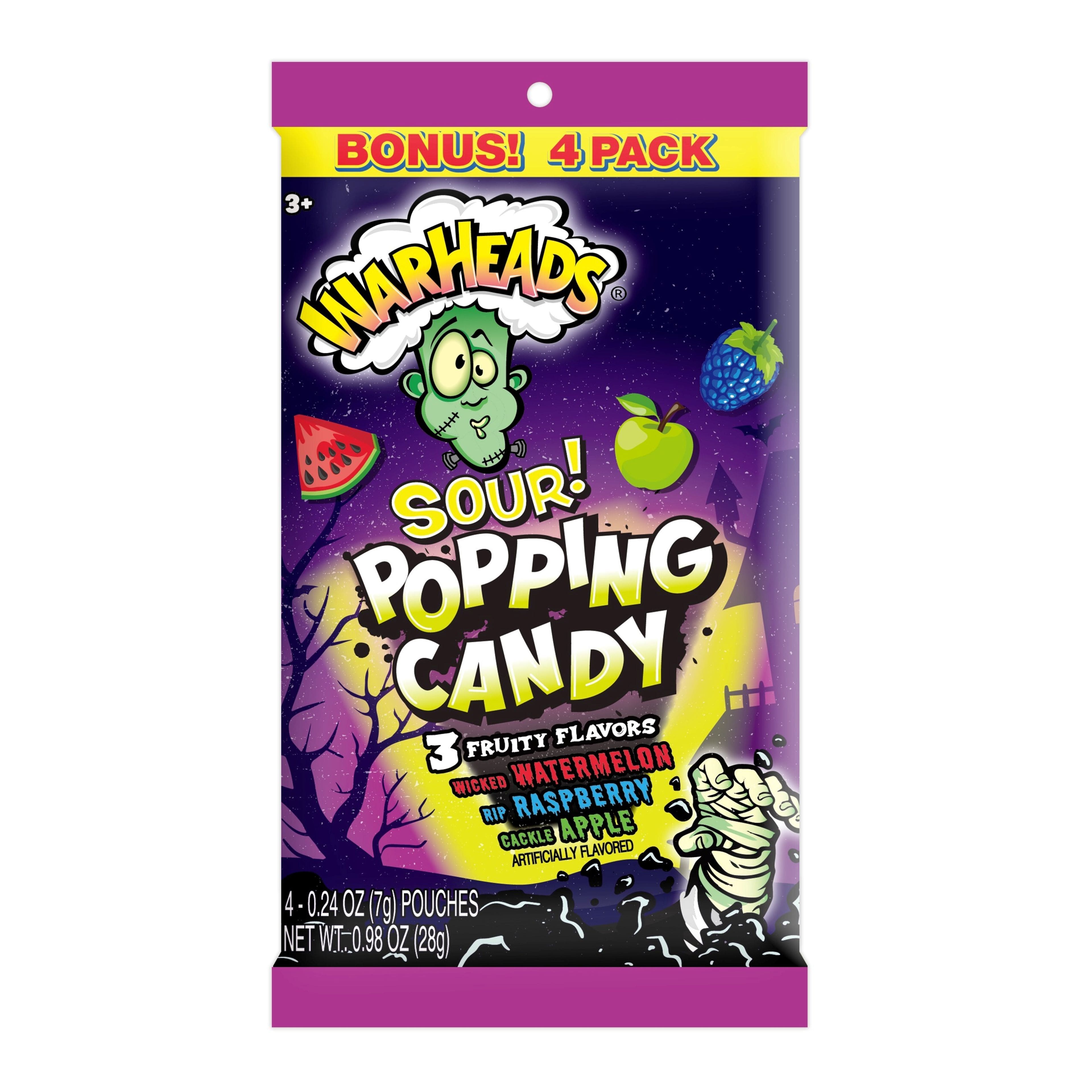 Warheads&#xAE; Halloween Sour! Popping Candy Pouches, 4ct.