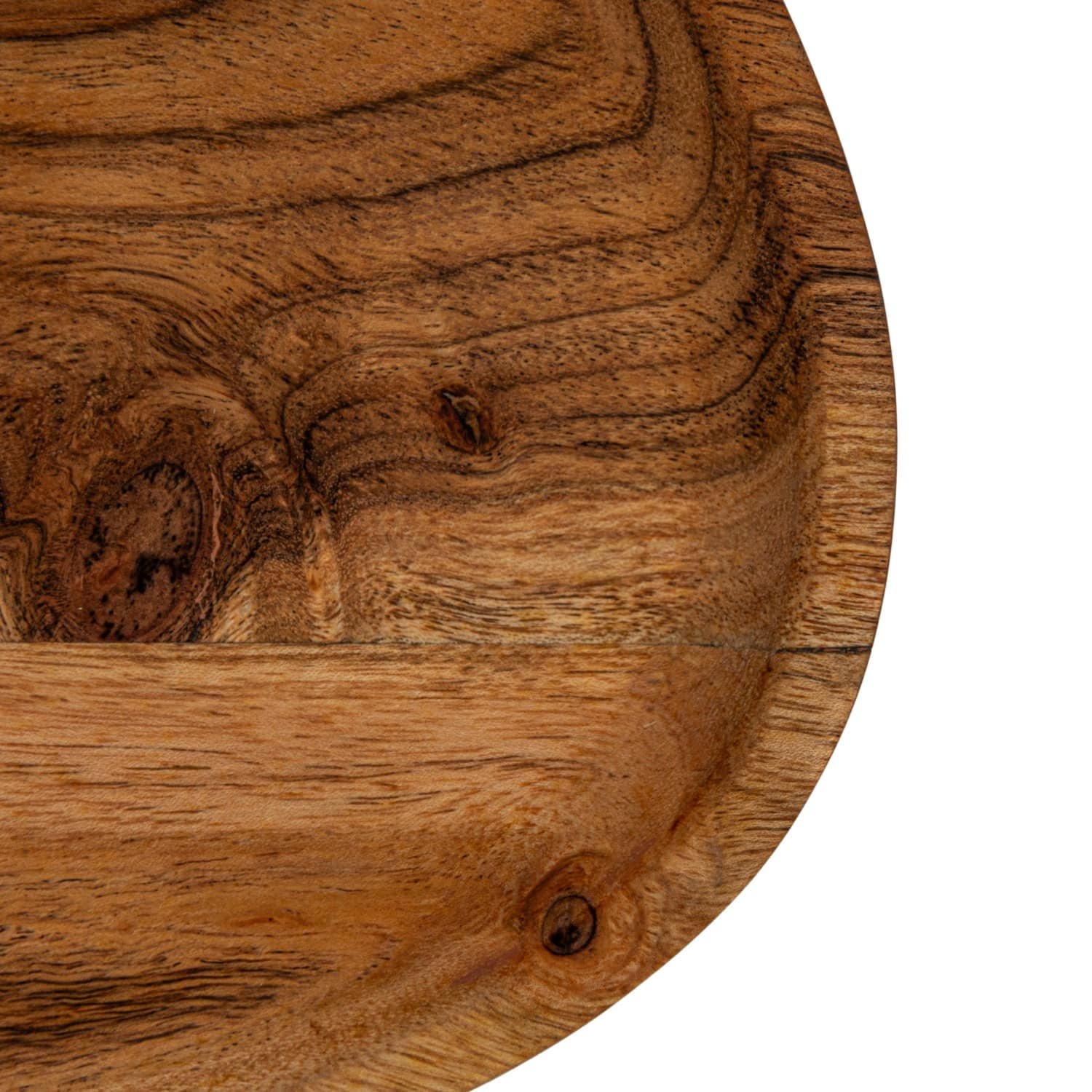 11.75&#x22; Natural Acacia Wood Oval Serving Tray