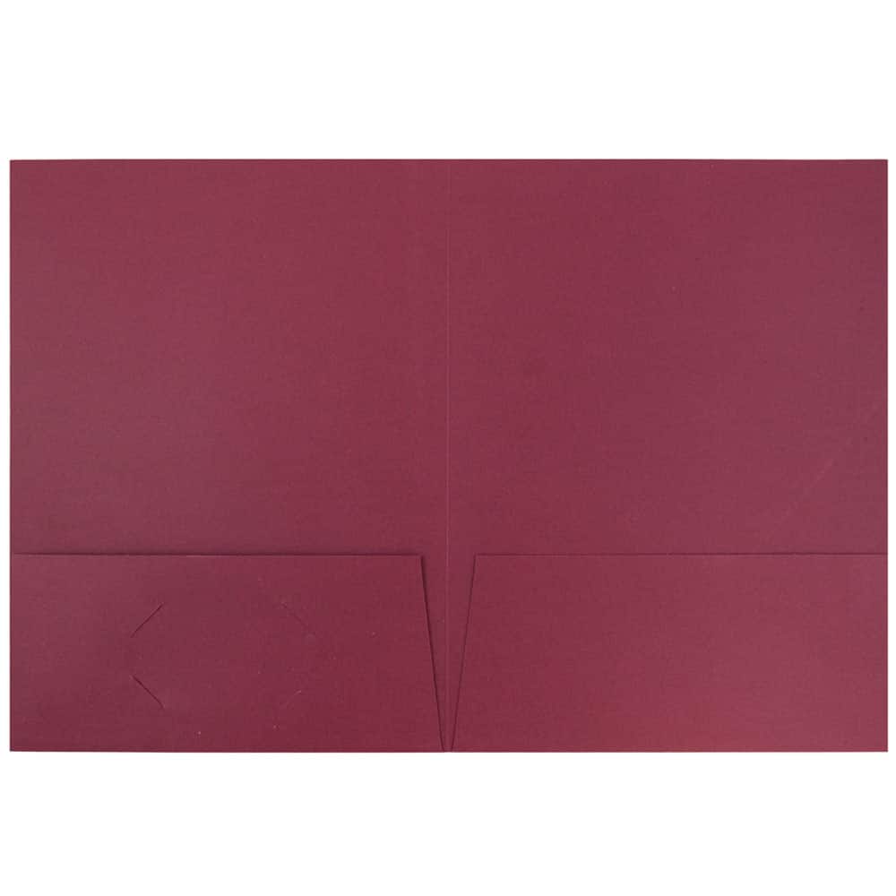 JAM Paper 2-Pocket Textured Linen Business Folders, 6ct.