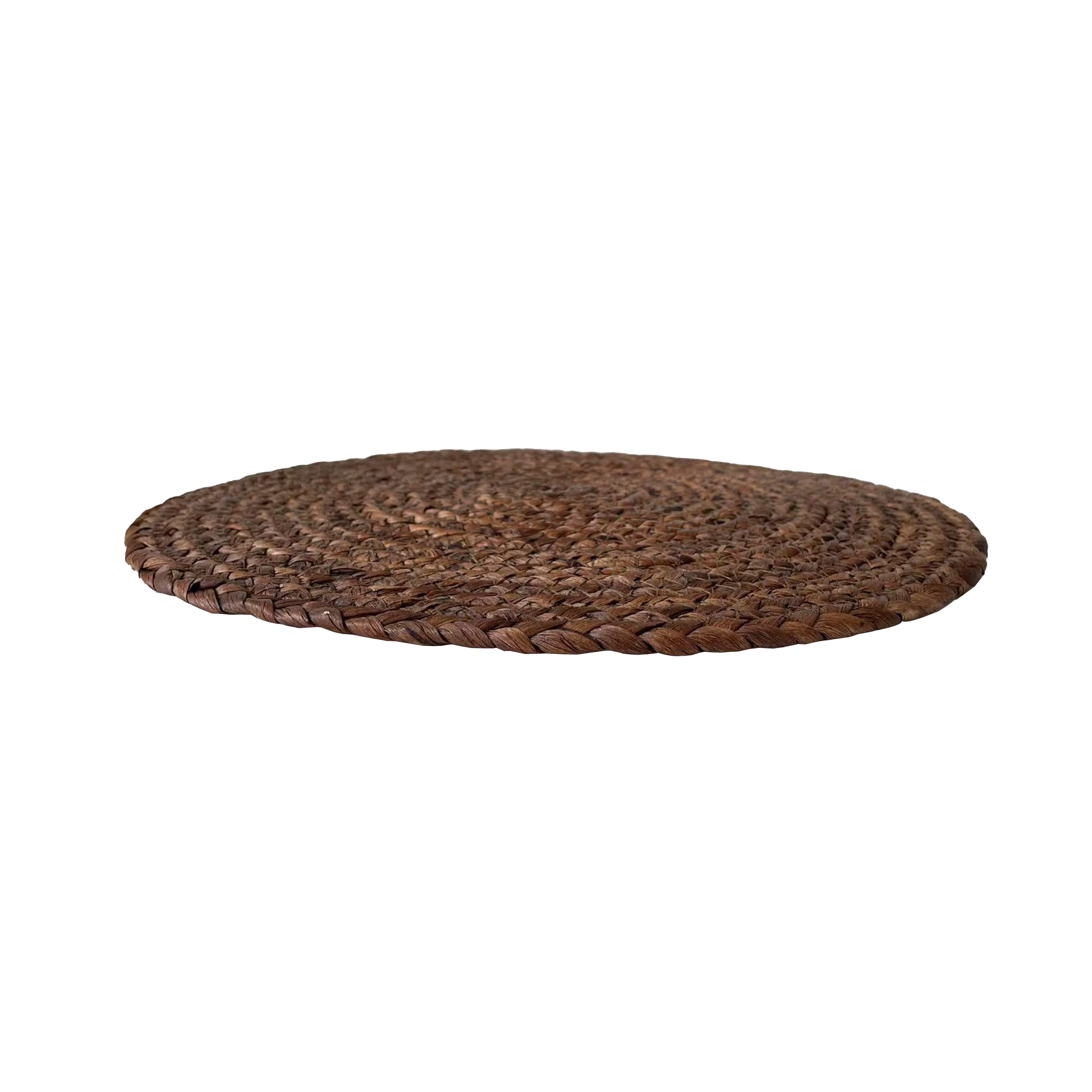 14&#x22; Brown Braided Round Rush Placemat by Ashland&#xAE;