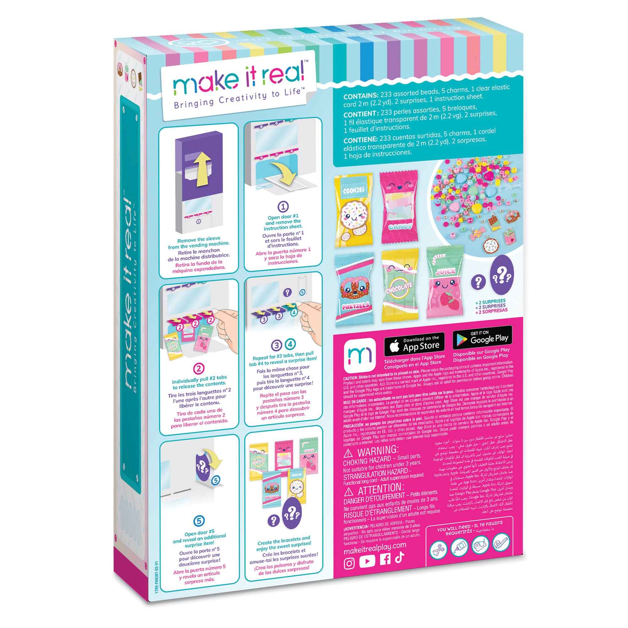 Make It Real™ Snackers Bracelet Kit Vending Machine