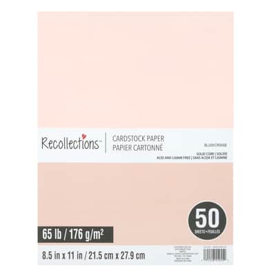 Rose 8.5" x 11" Cardstock Paper by Recollections™, 50 Sheets image