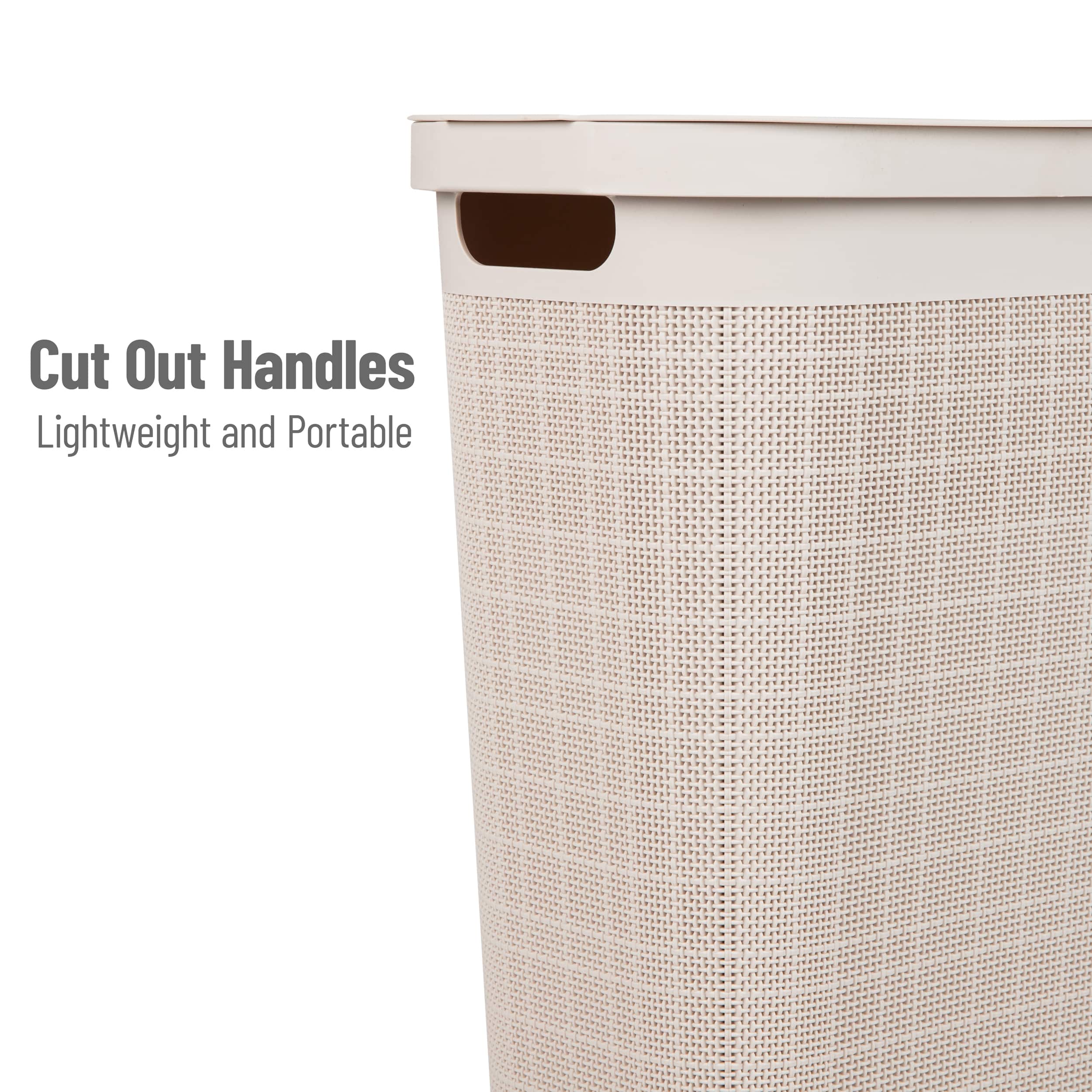 Mind Reader 23.5" Plastic Slim Laundry Hamper