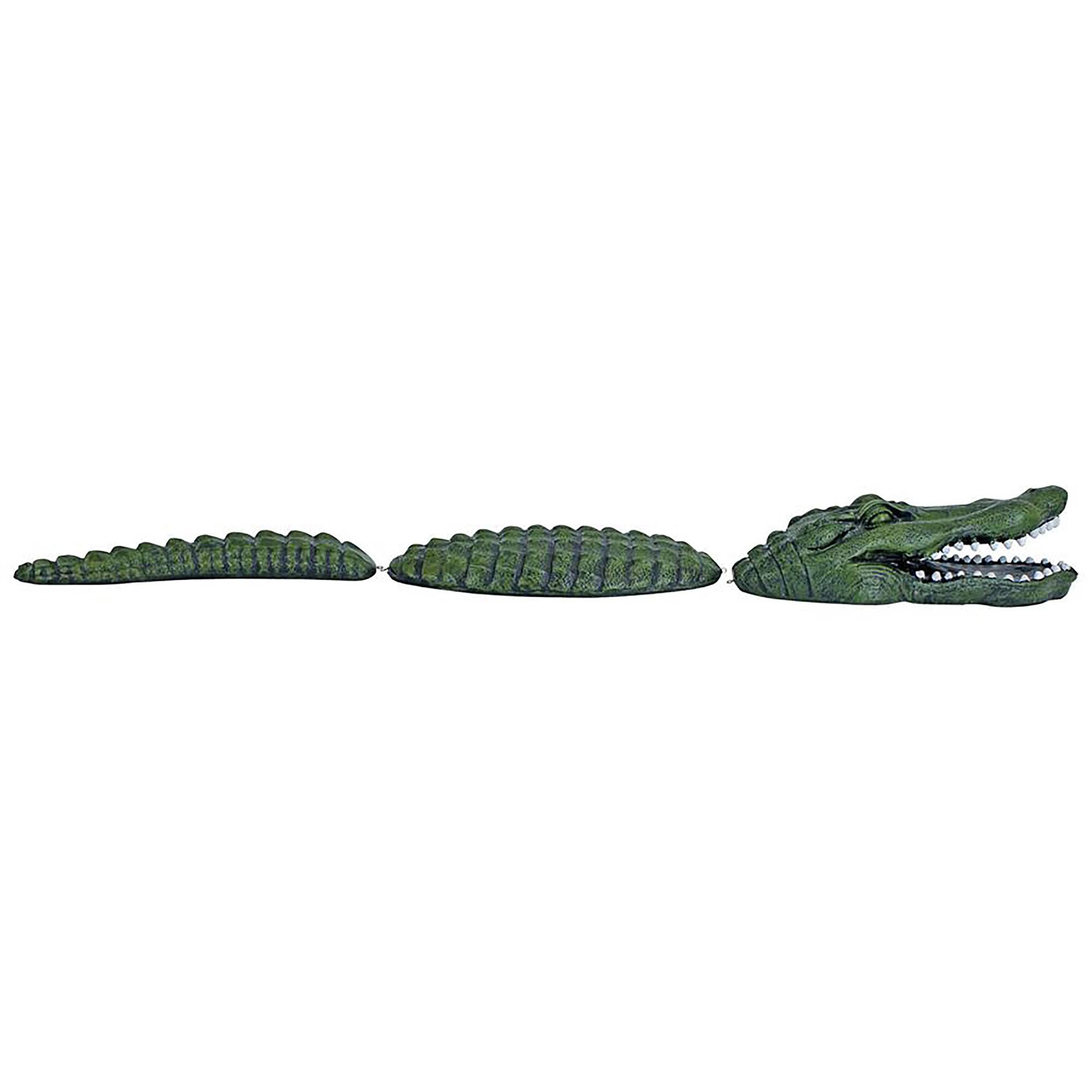 Design Toscano 33.5" Fearless Lawn Gator of the Castle Moat Statue