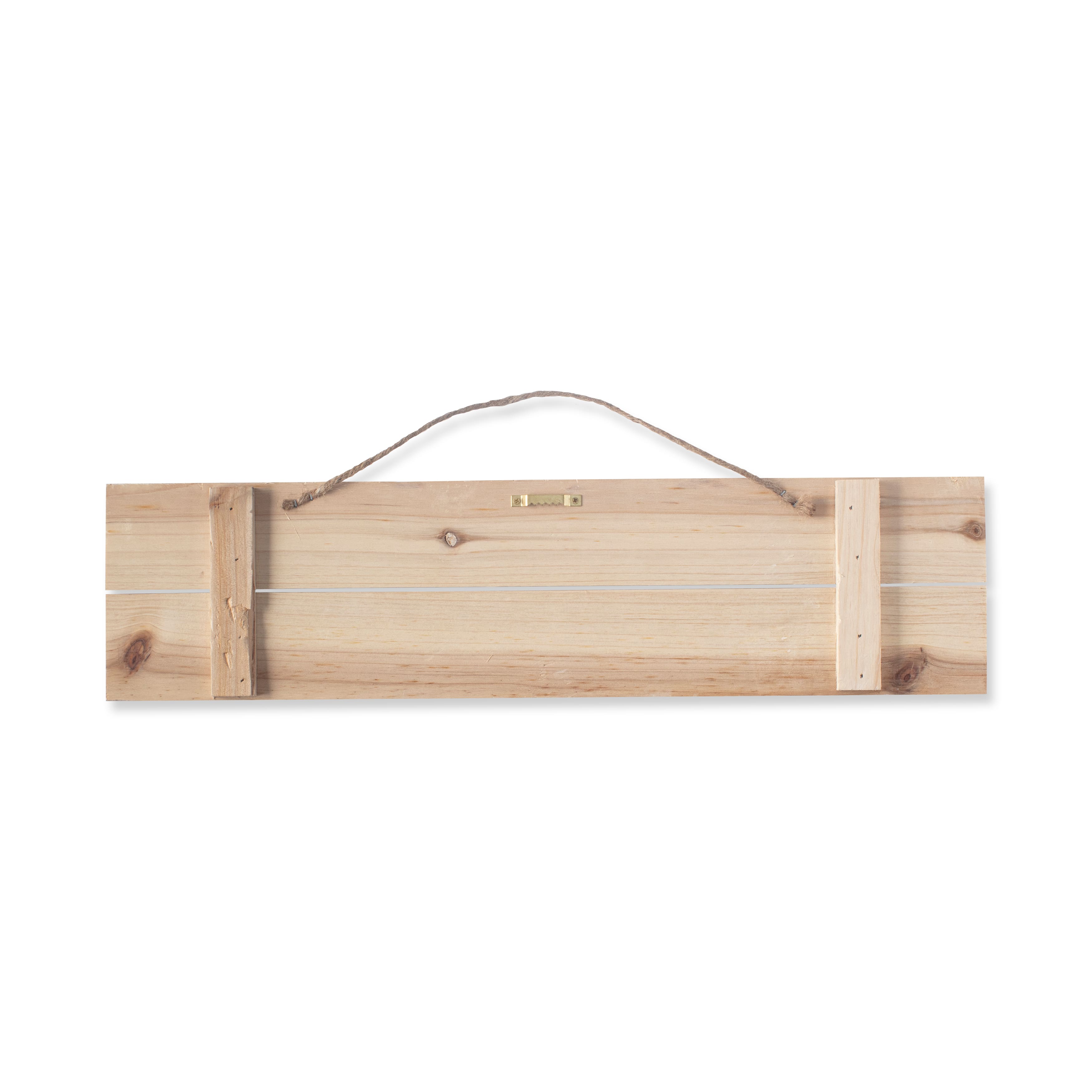 6 Pack: 5" x 20" Wood Slats Plaque by Make Market®