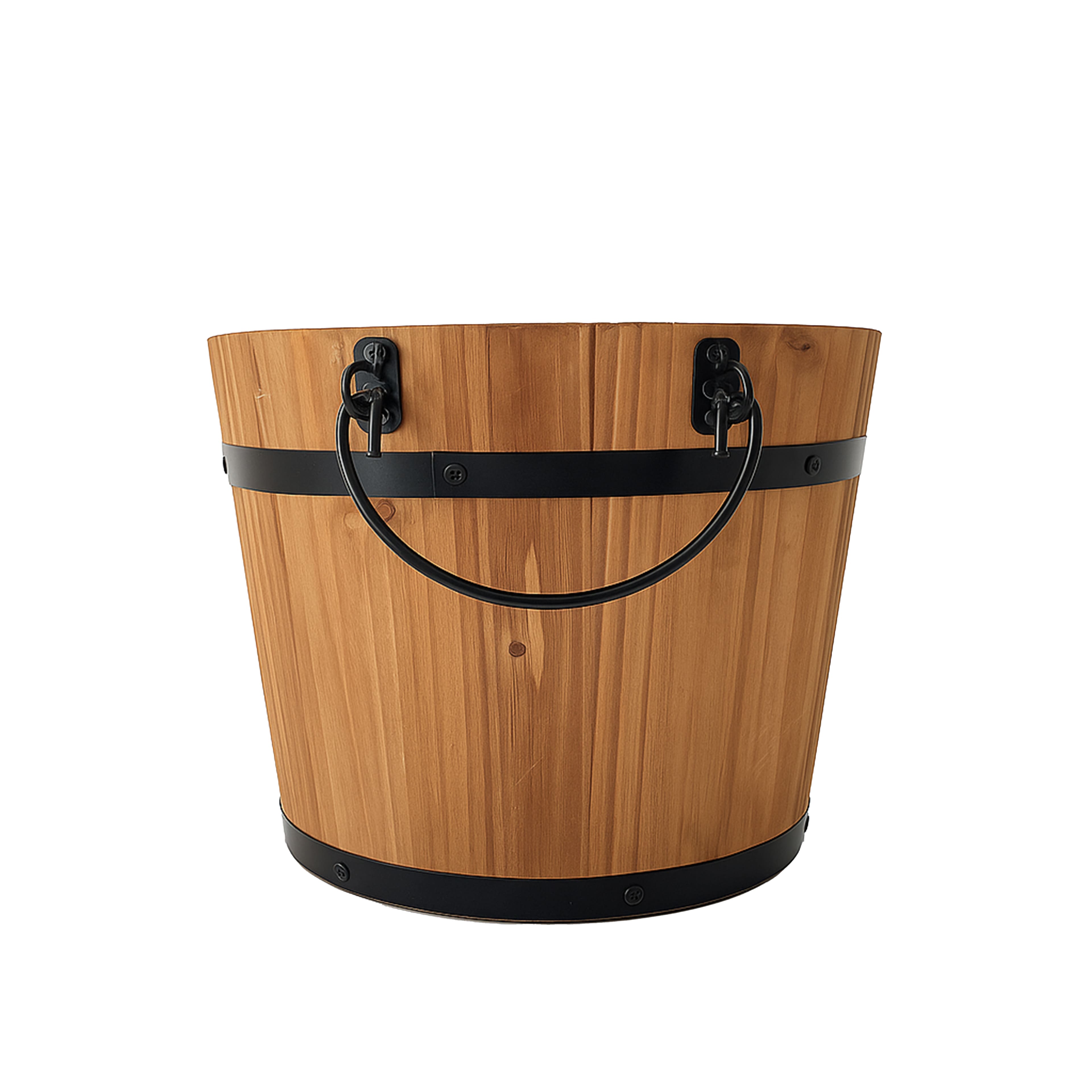 8&#x22; Natural Wood &#x26; Metal Bucket by Ashland&#xAE;